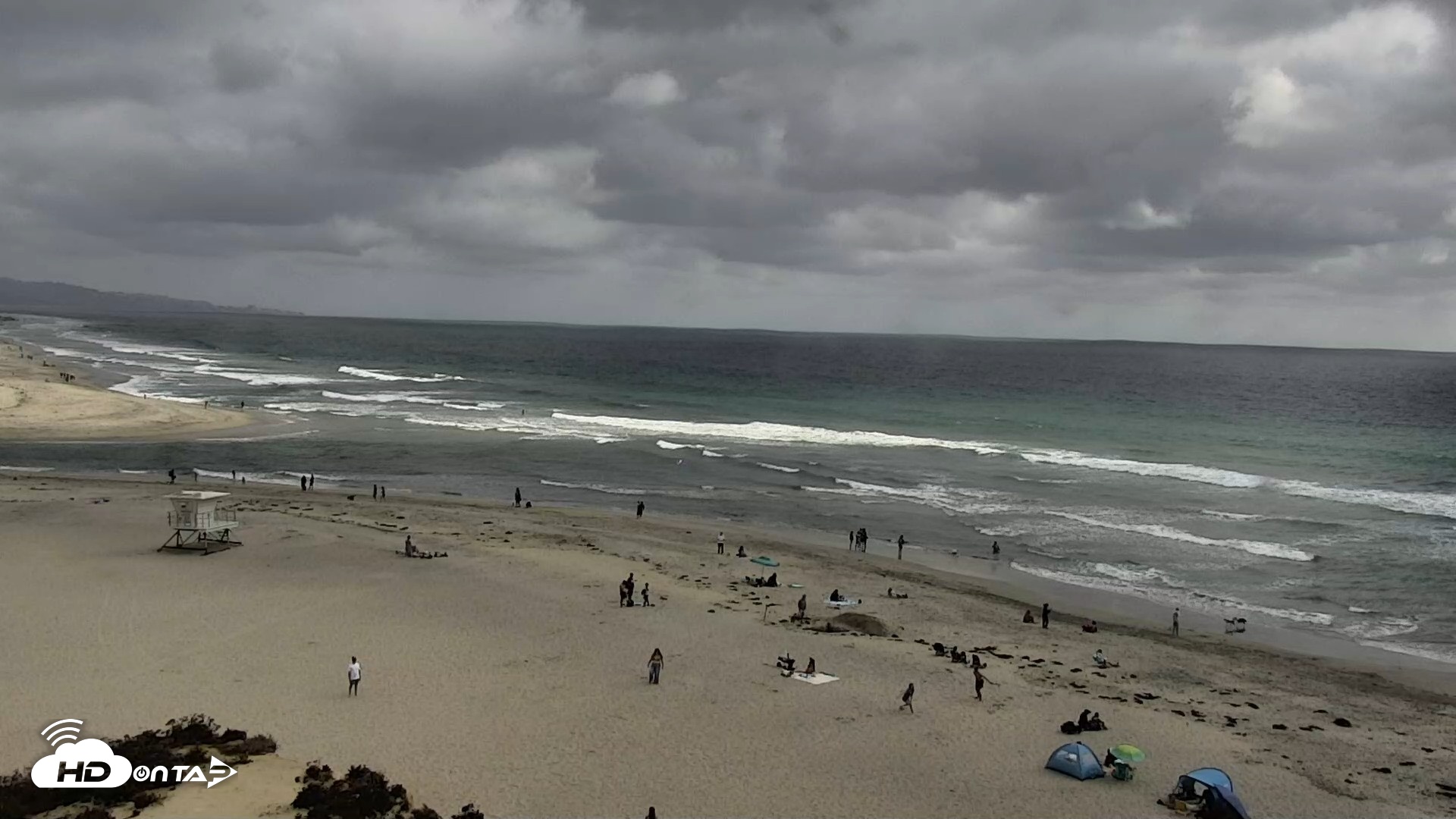 Snapshot of Del Mar Beach North Live Webcam taken May 16, 2026, 5:00pm PDT