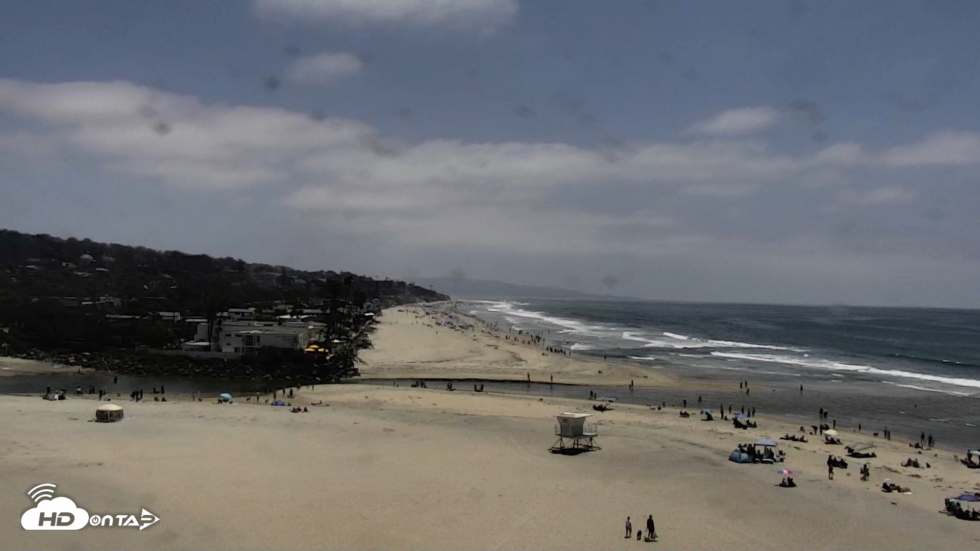 Snapshot of Del Mar Beach North Live Webcam taken May 10, 2026, 1:03pm PDT