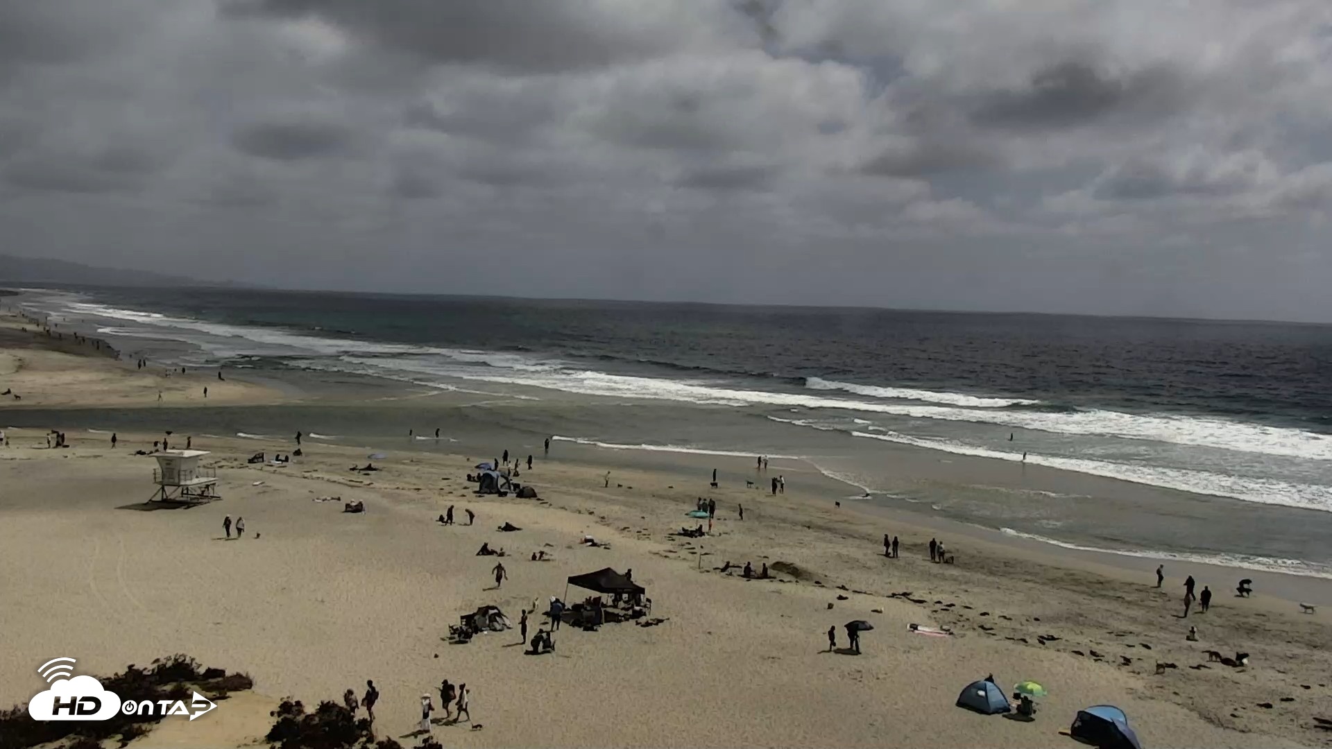 Snapshot of Del Mar Beach North Live Webcam taken May 16, 2026, 3:05pm PDT