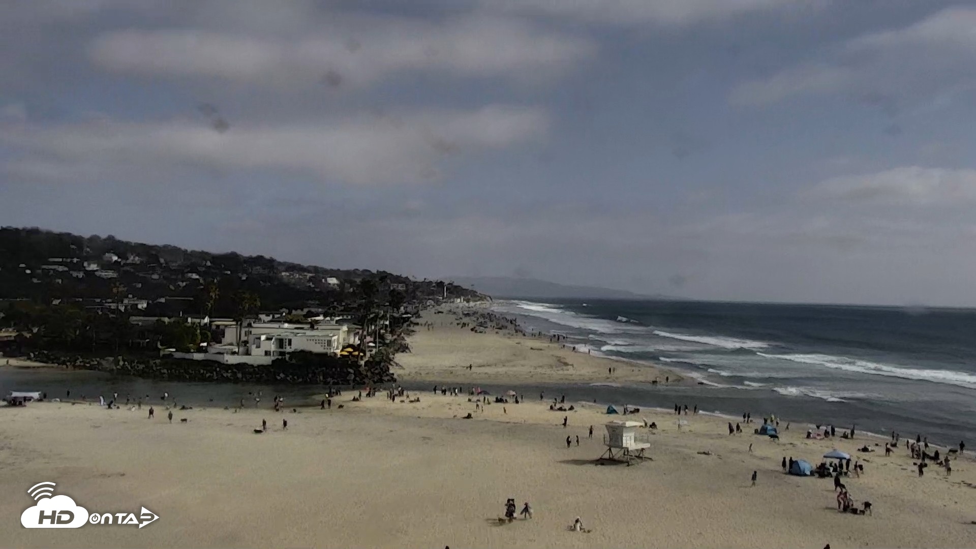 Snapshot of Del Mar Beach North Live Webcam taken May 10, 2026, 4:15pm PDT