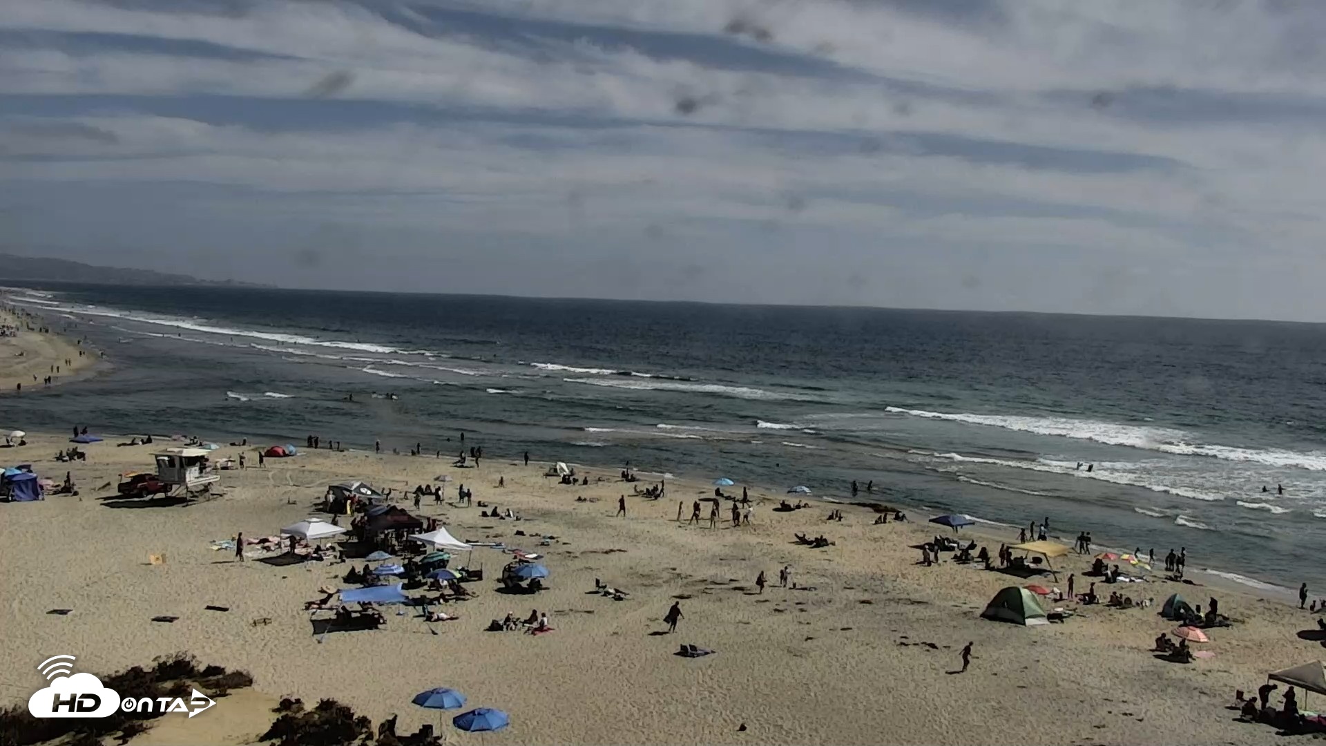 Snapshot of Del Mar Beach North Live Webcam taken Jul 4, 2026, 4:04pm PDT