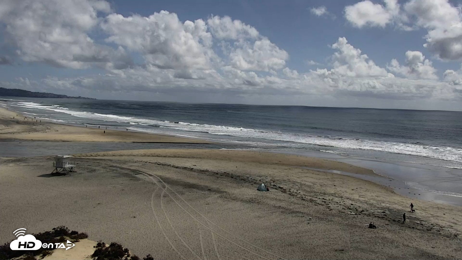 Snapshot of Del Mar Beach North Live Webcam taken Apr 13, 2026, 3:13pm PDT