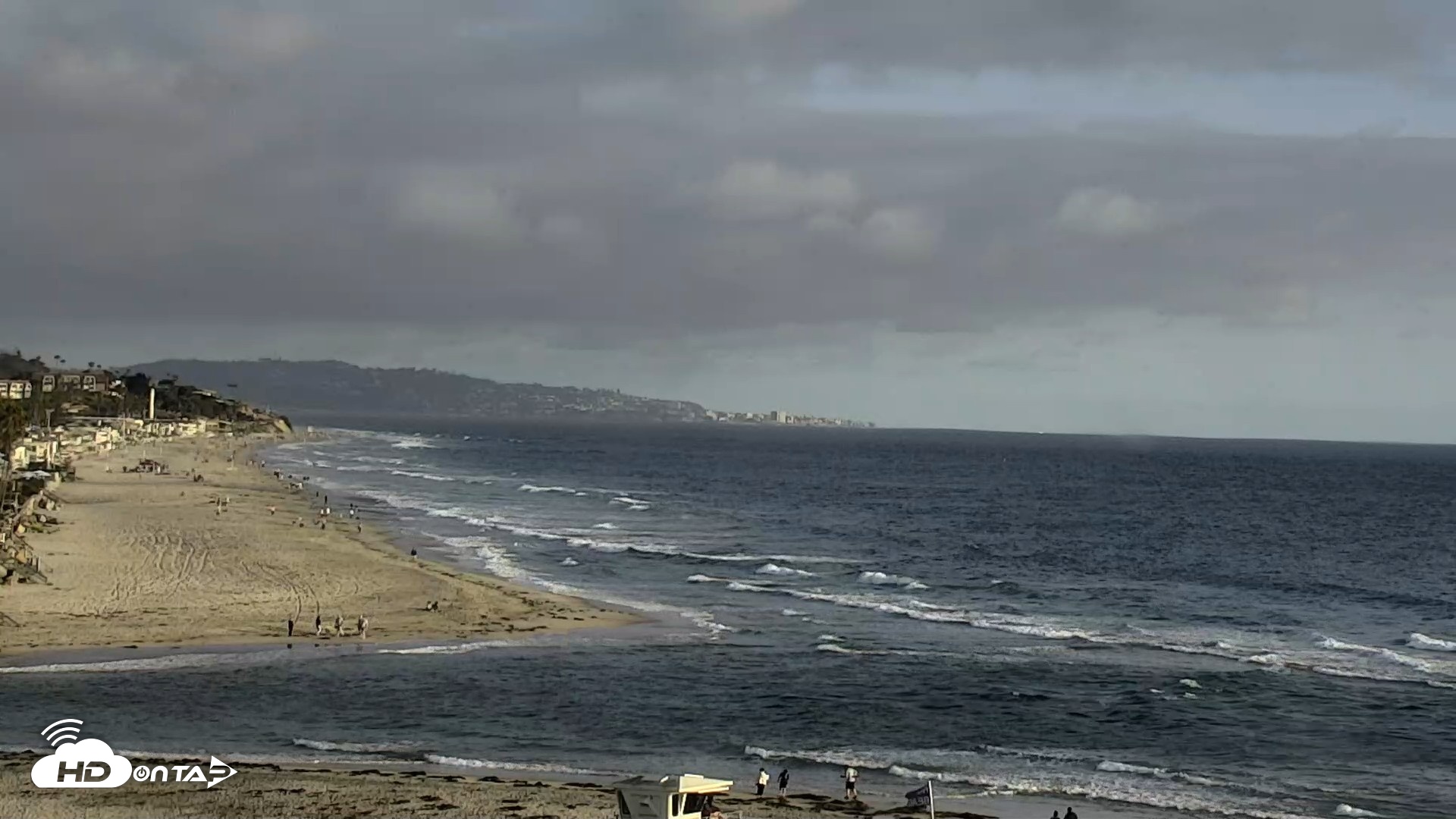 Snapshot of Del Mar Beach North Live Webcam taken May 24, 2026, 6:54pm PDT