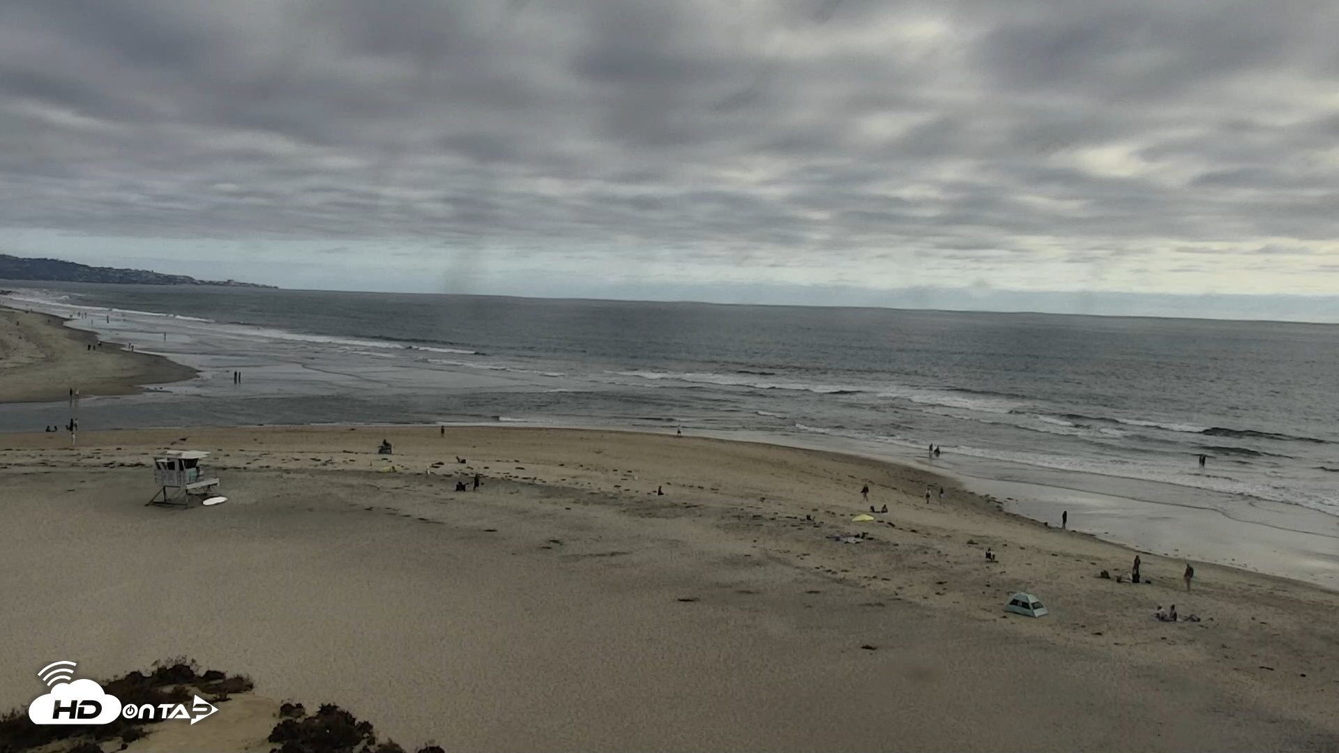 Snapshot of Del Mar Beach North Live Webcam taken Aug 14, 2026, 6:02pm PDT