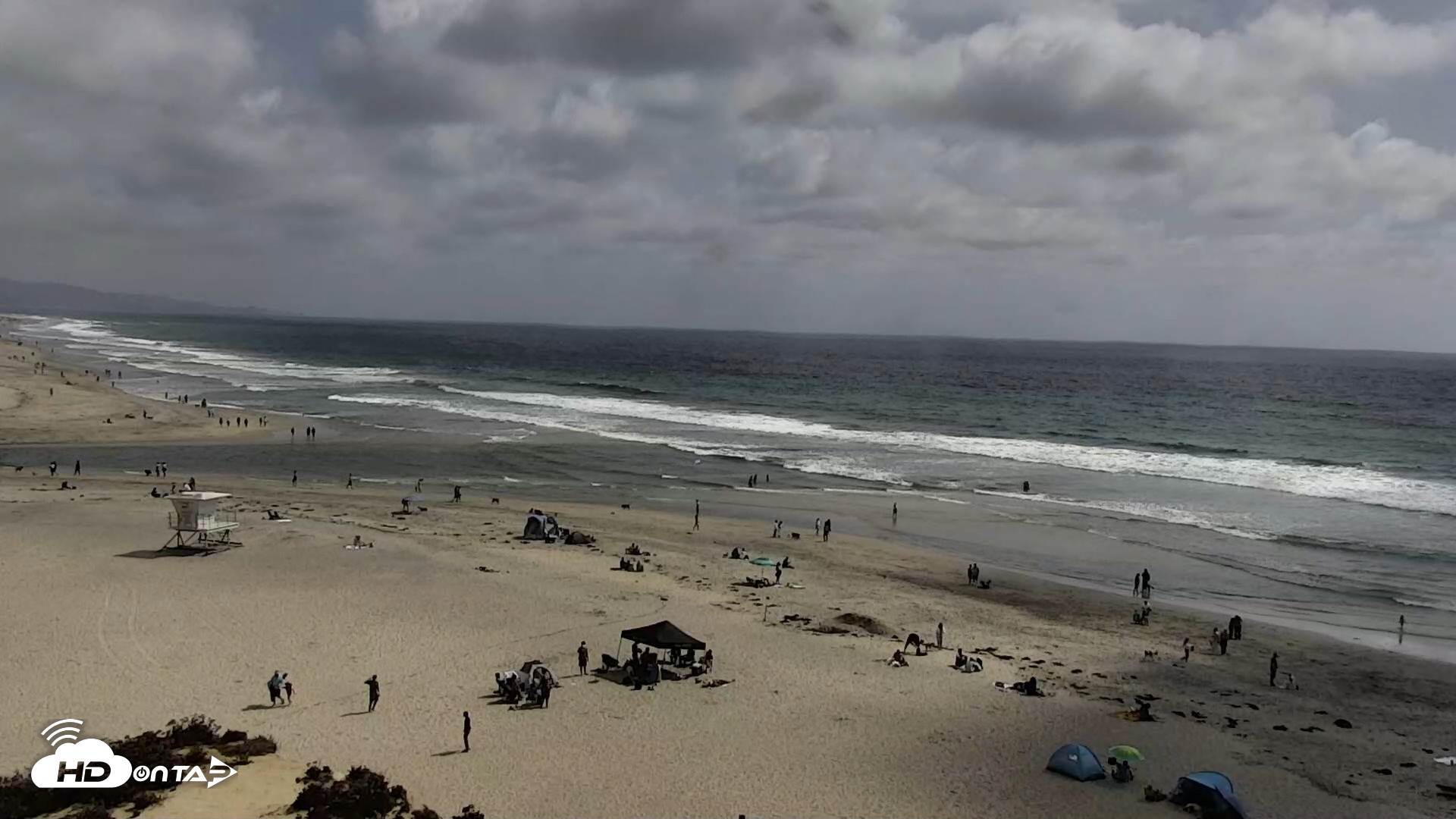 Snapshot of Del Mar Beach North Live Webcam taken May 16, 2026, 3:34pm PDT