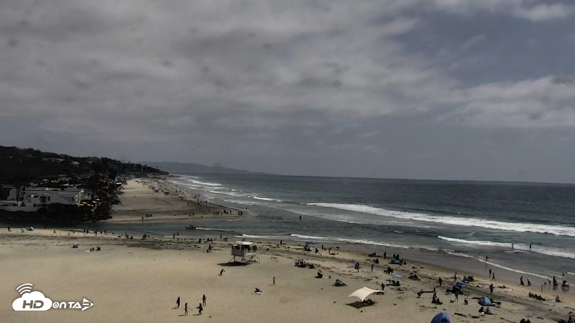 Snapshot of Del Mar Beach North Live Webcam taken May 23, 2026, 2:51pm PDT
