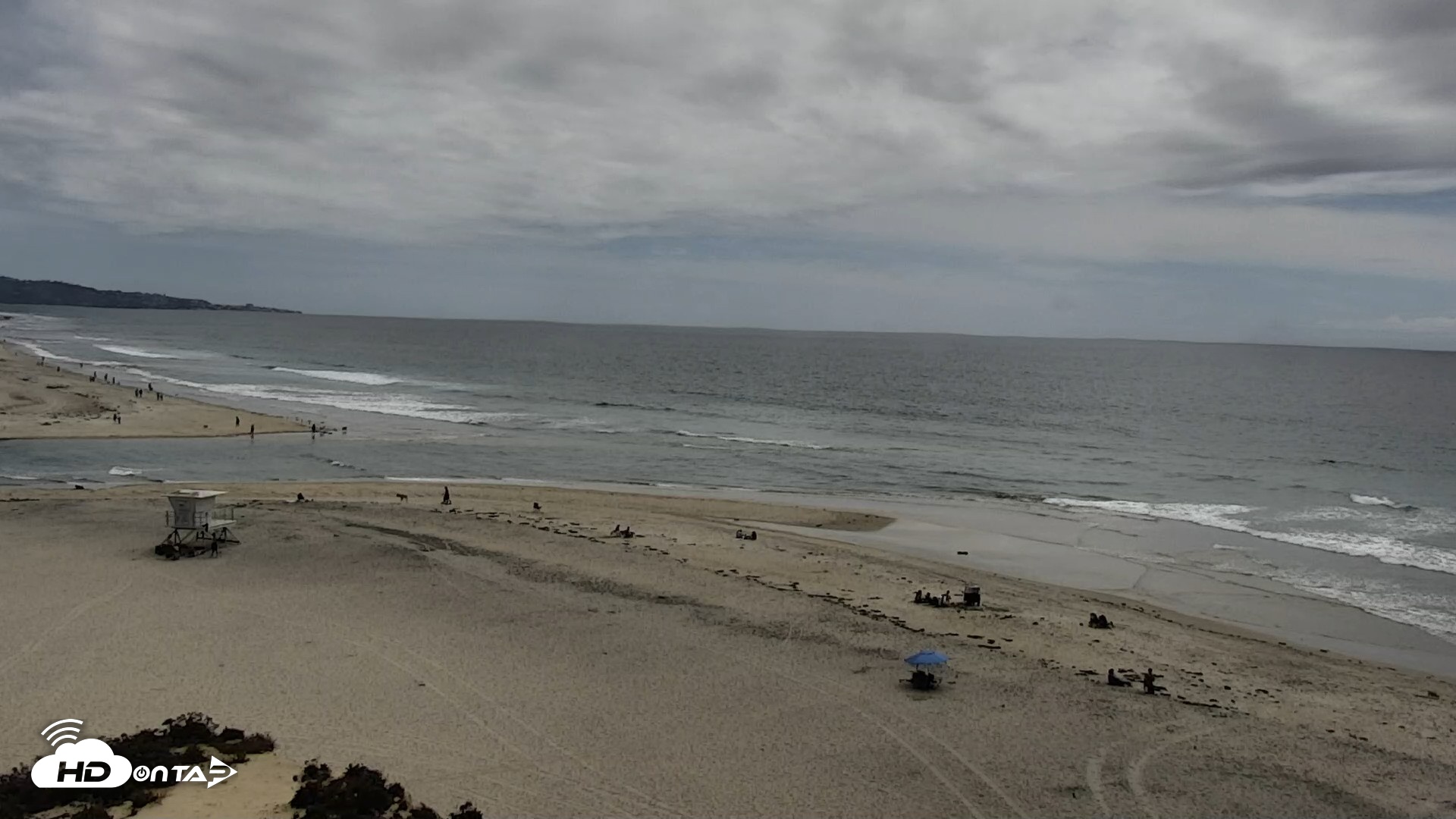 Snapshot of Del Mar Beach North Live Webcam taken Apr 21, 2026, 2:15pm PDT