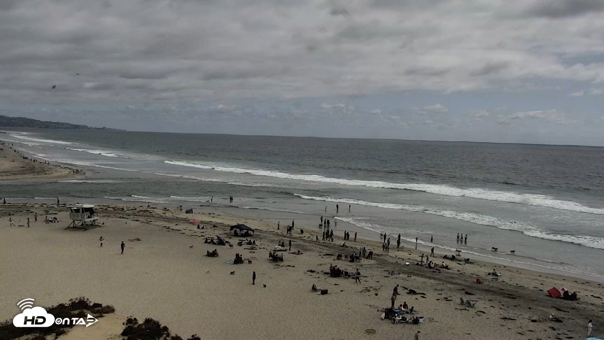 Snapshot of Del Mar Beach North Live Webcam taken May 25, 2026, 3:44pm PDT