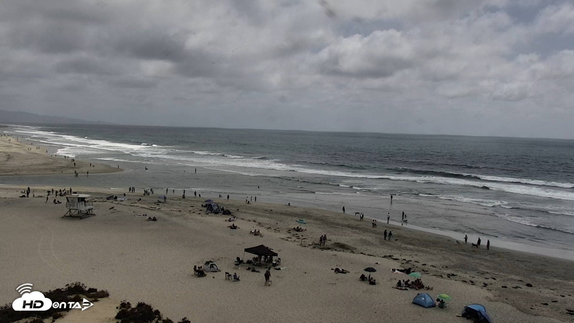 Snapshot of Del Mar Beach North Live Webcam taken May 16, 2026, 2:26pm PDT