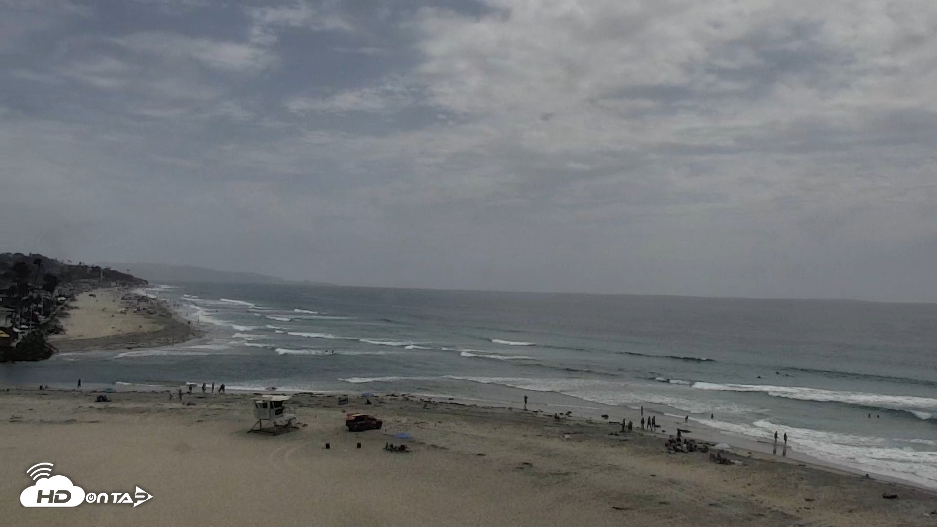 Snapshot of Del Mar Beach North Live Webcam taken Aug 5, 2026, 2:34pm PDT