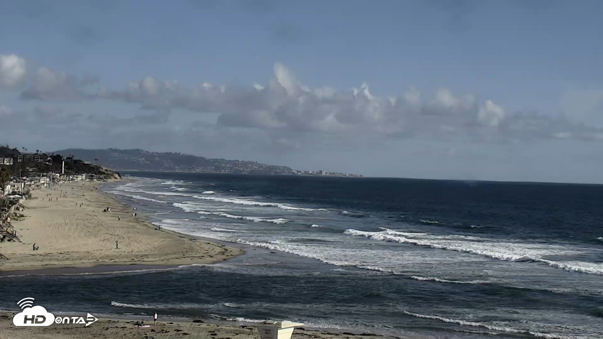 Snapshot of Del Mar Beach North Live Webcam taken May 27, 2026, 5:47pm PDT