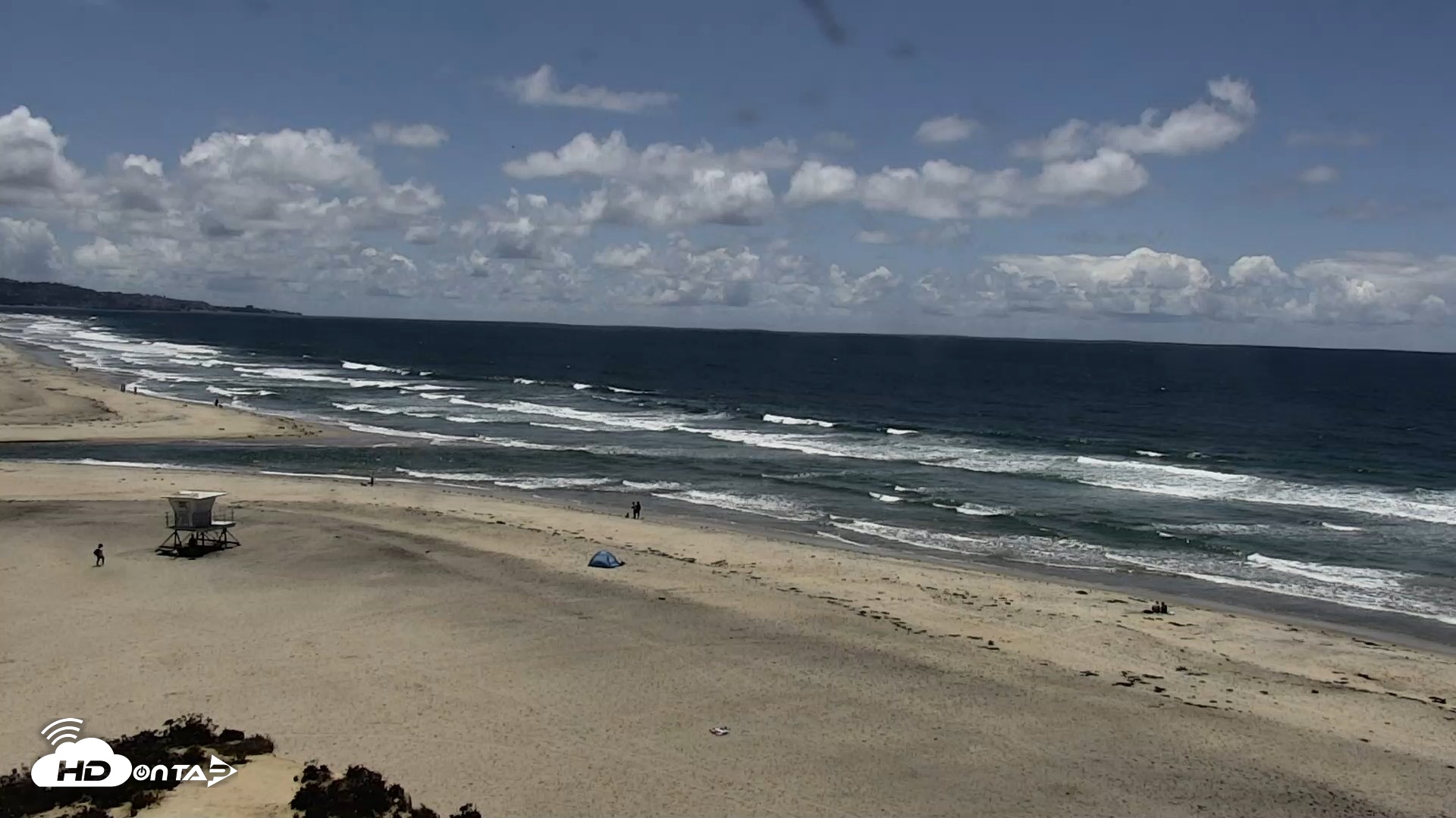 Snapshot of Del Mar Beach North Live Webcam taken May 5, 2026, 1:04pm PDT