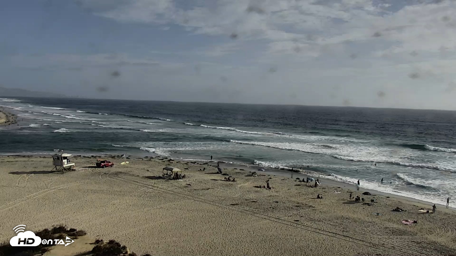 Snapshot of Del Mar Beach North Live Webcam taken Jul 24, 2026, 5:52pm PDT