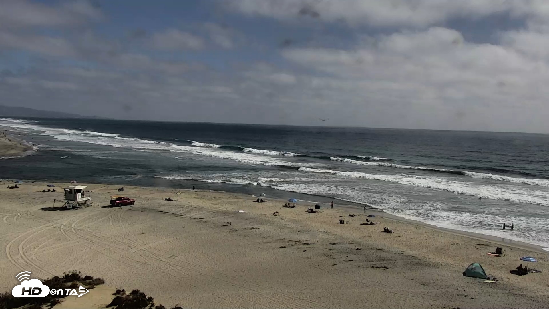Snapshot of Del Mar Beach North Live Webcam taken Jul 7, 2026, 4:21pm PDT
