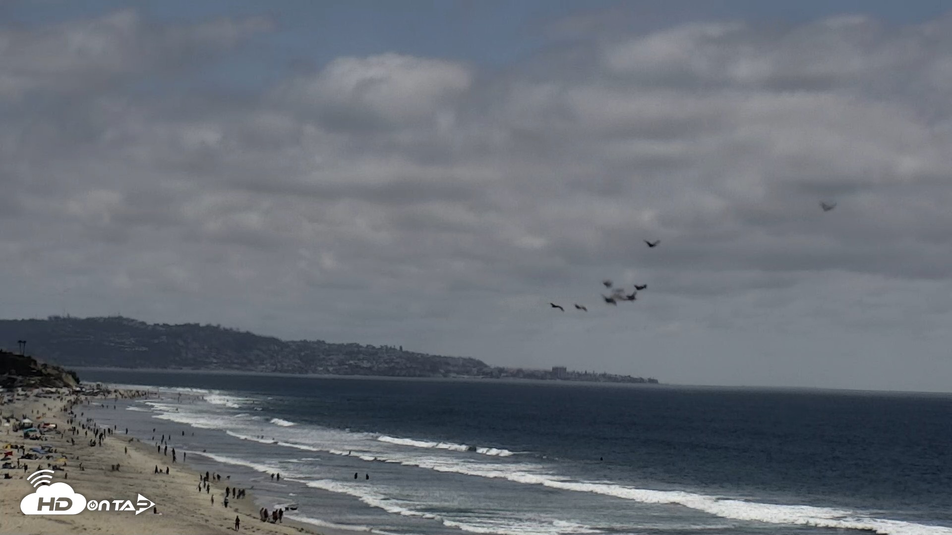 Snapshot of Del Mar Beach North Live Webcam taken May 25, 2026, 2:41pm PDT