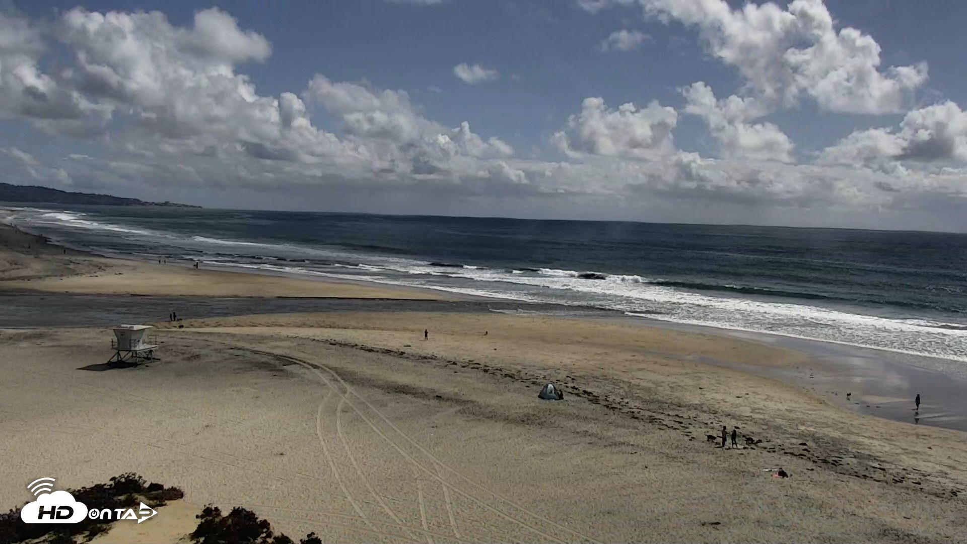 Snapshot of Del Mar Beach North Live Webcam taken Apr 13, 2026, 3:19pm PDT
