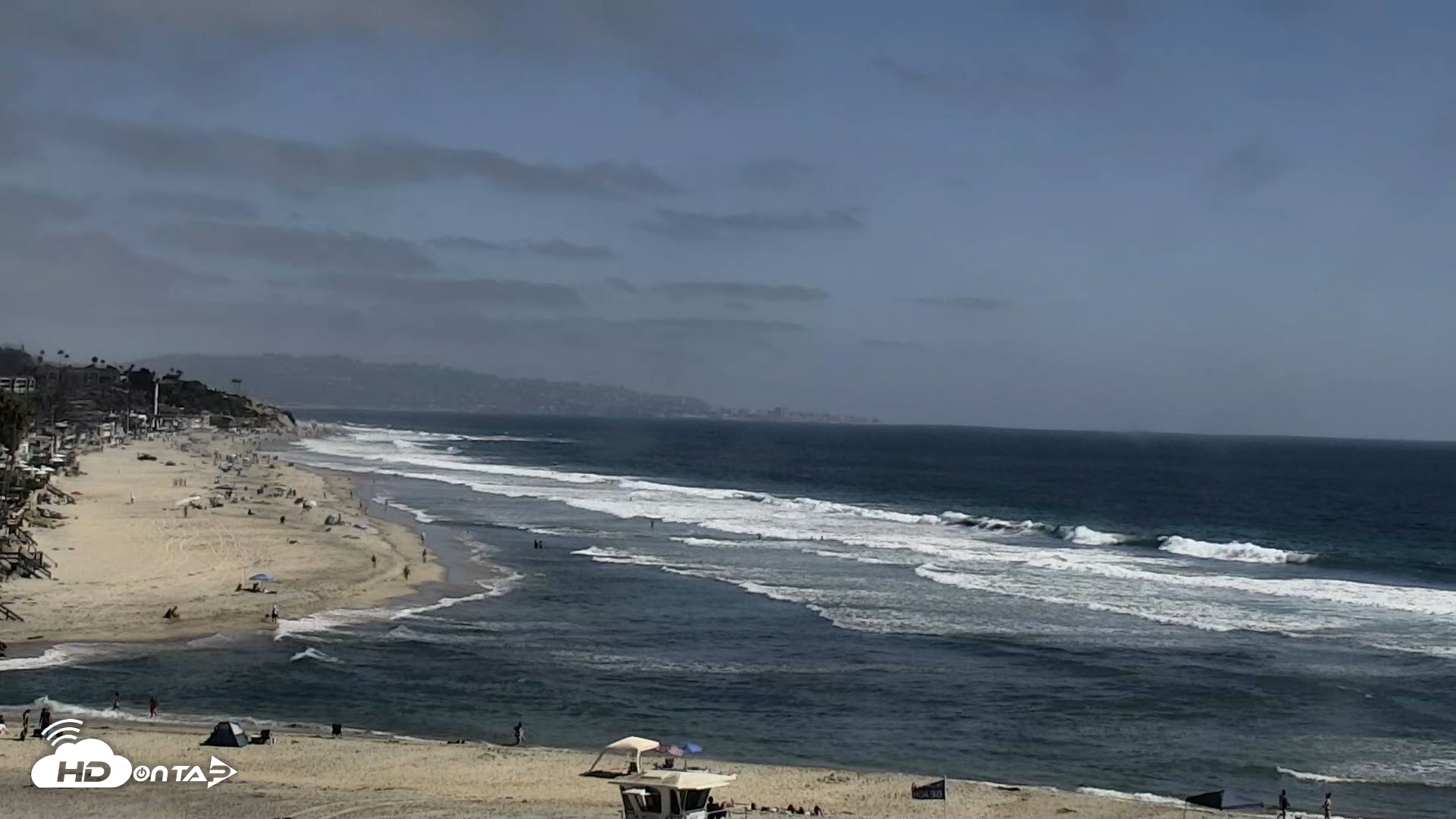 Snapshot of Del Mar Beach North Live Webcam taken Jul 6, 2026, 4:09pm PDT