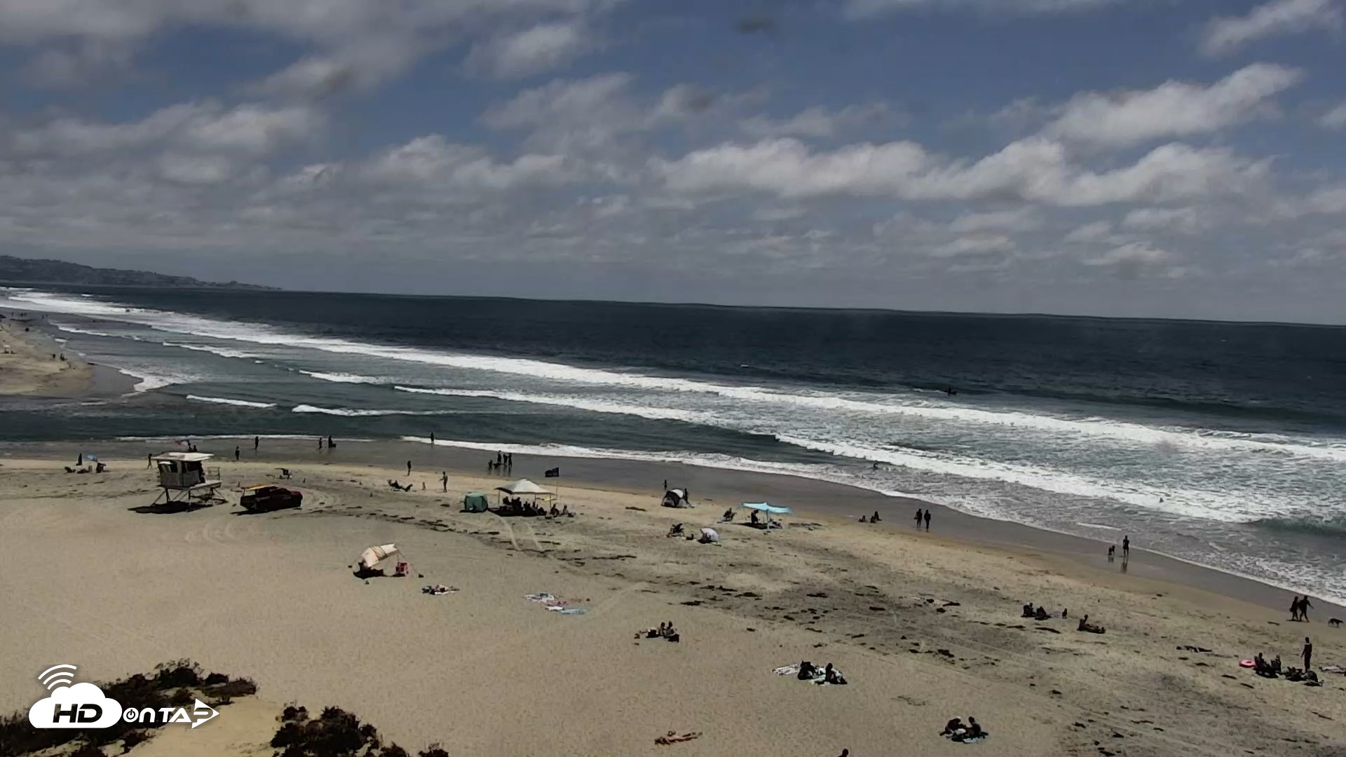 Snapshot of Del Mar Beach North Live Webcam taken Jun 19, 2026, 2:34pm PDT