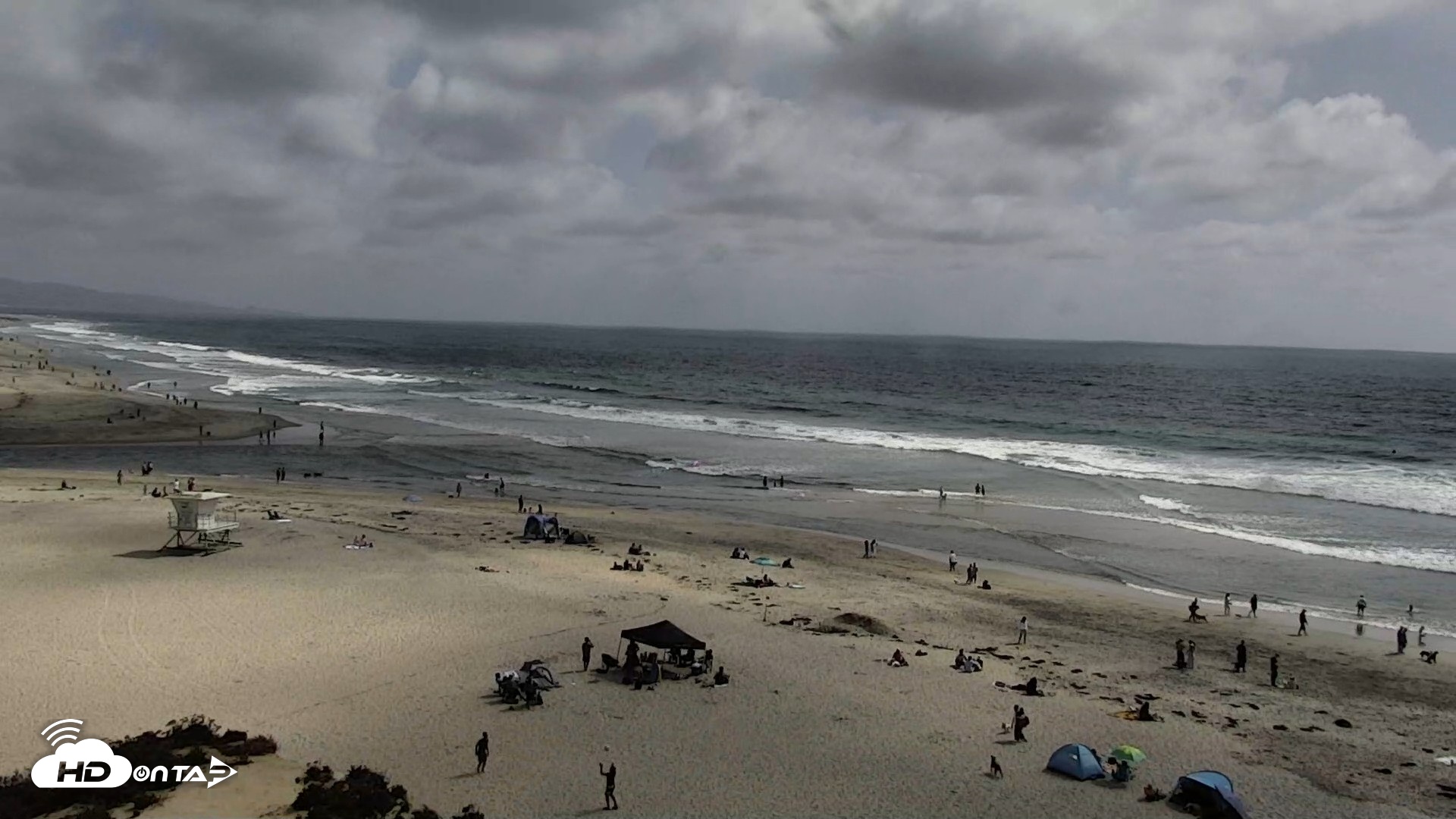 Snapshot of Del Mar Beach North Live Webcam taken May 16, 2026, 3:38pm PDT