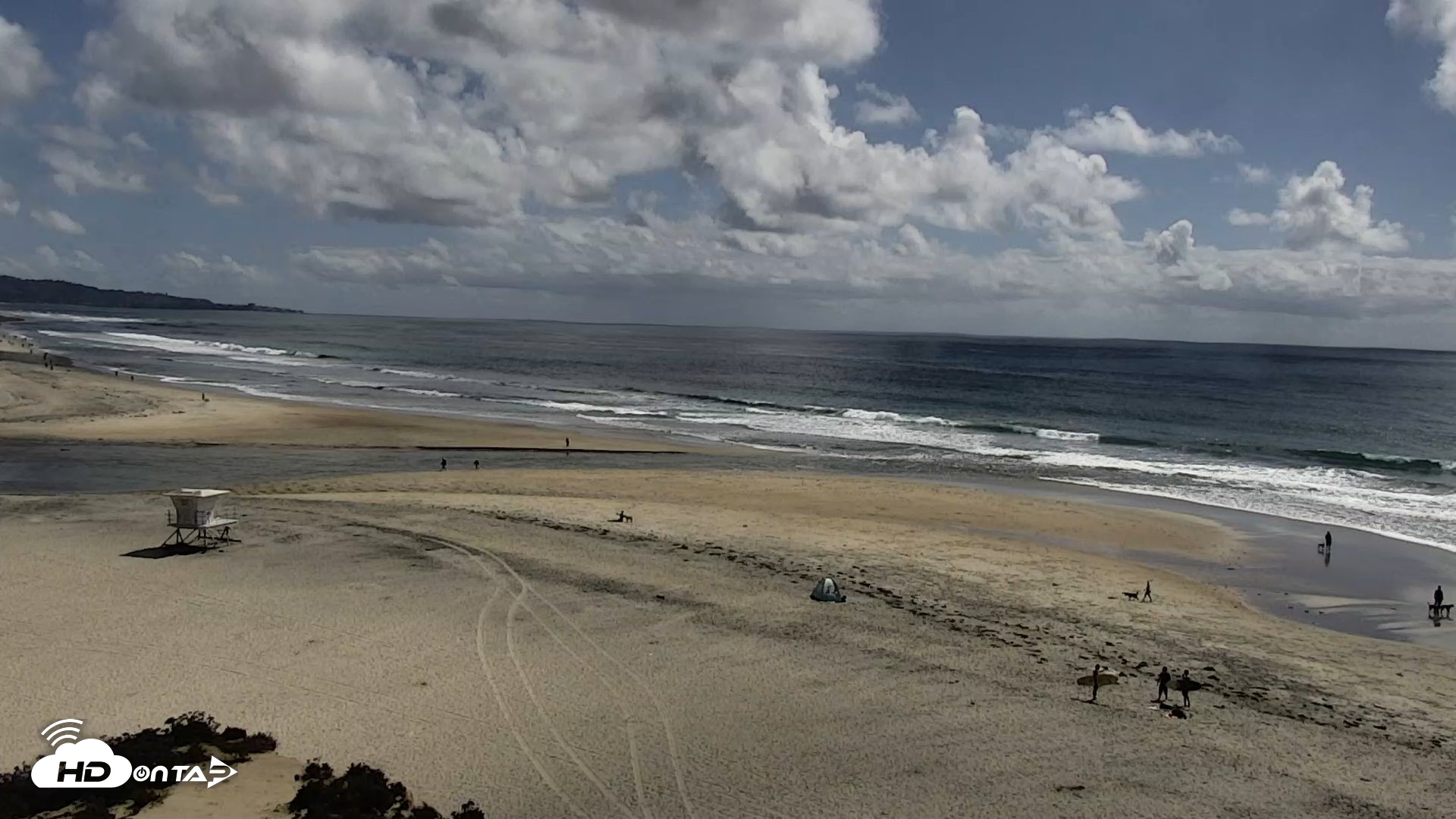 Snapshot of Del Mar Beach North Live Webcam taken Apr 13, 2026, 3:07pm PDT