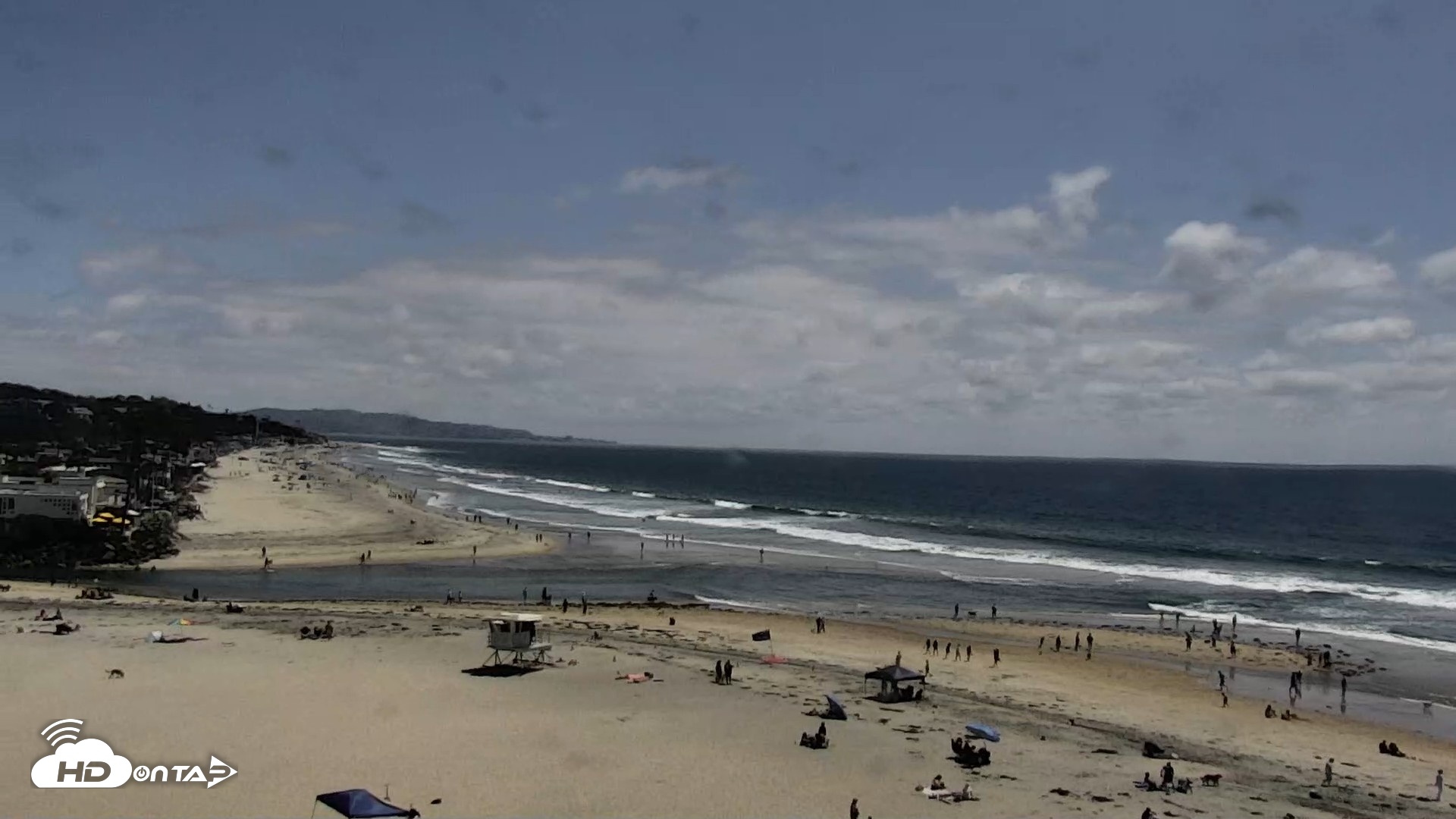 Snapshot of Del Mar Beach North Live Webcam taken May 25, 2026, 2:16pm PDT