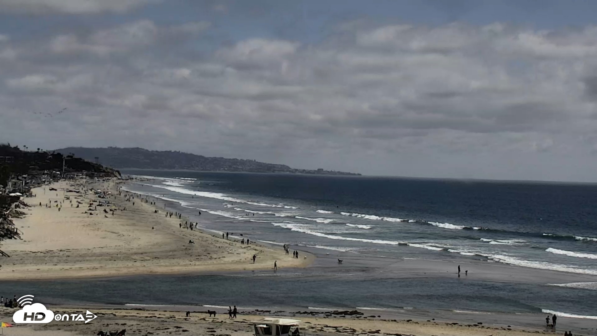 Snapshot of Del Mar Beach North Live Webcam taken May 25, 2026, 2:40pm PDT