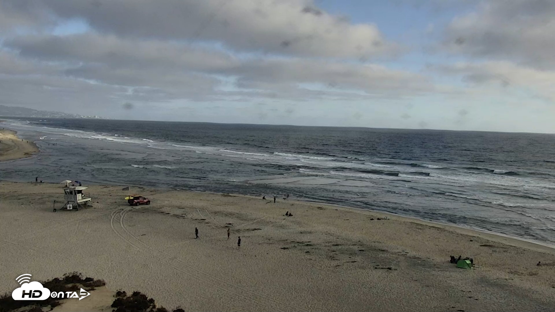 Snapshot of Del Mar Beach North Live Webcam taken Jul 6, 2026, 6:55pm PDT