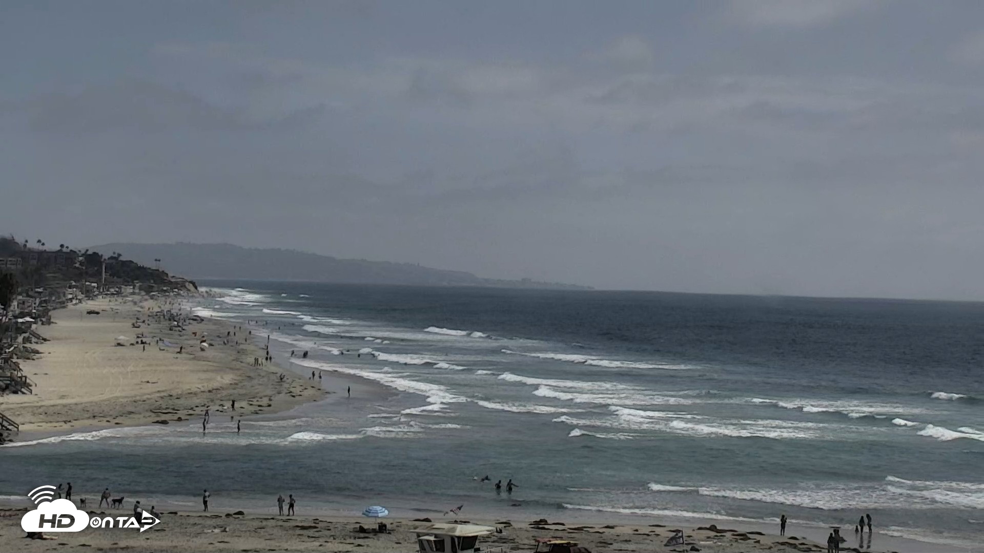 Snapshot of Del Mar Beach North Live Webcam taken Aug 4, 2026, 2:55pm PDT