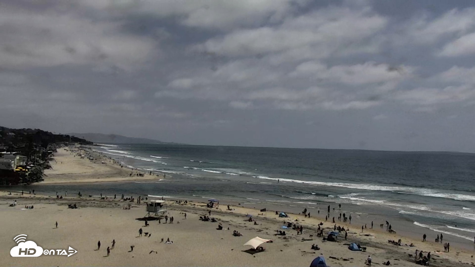 Snapshot of Del Mar Beach North Live Webcam taken May 23, 2026, 2:41pm PDT