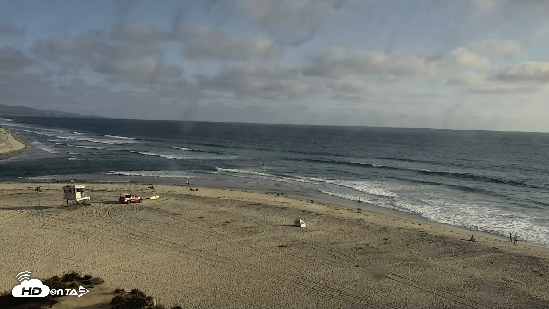 Snapshot of Del Mar Beach North Live Webcam taken Aug 11, 2026, 6:19pm PDT