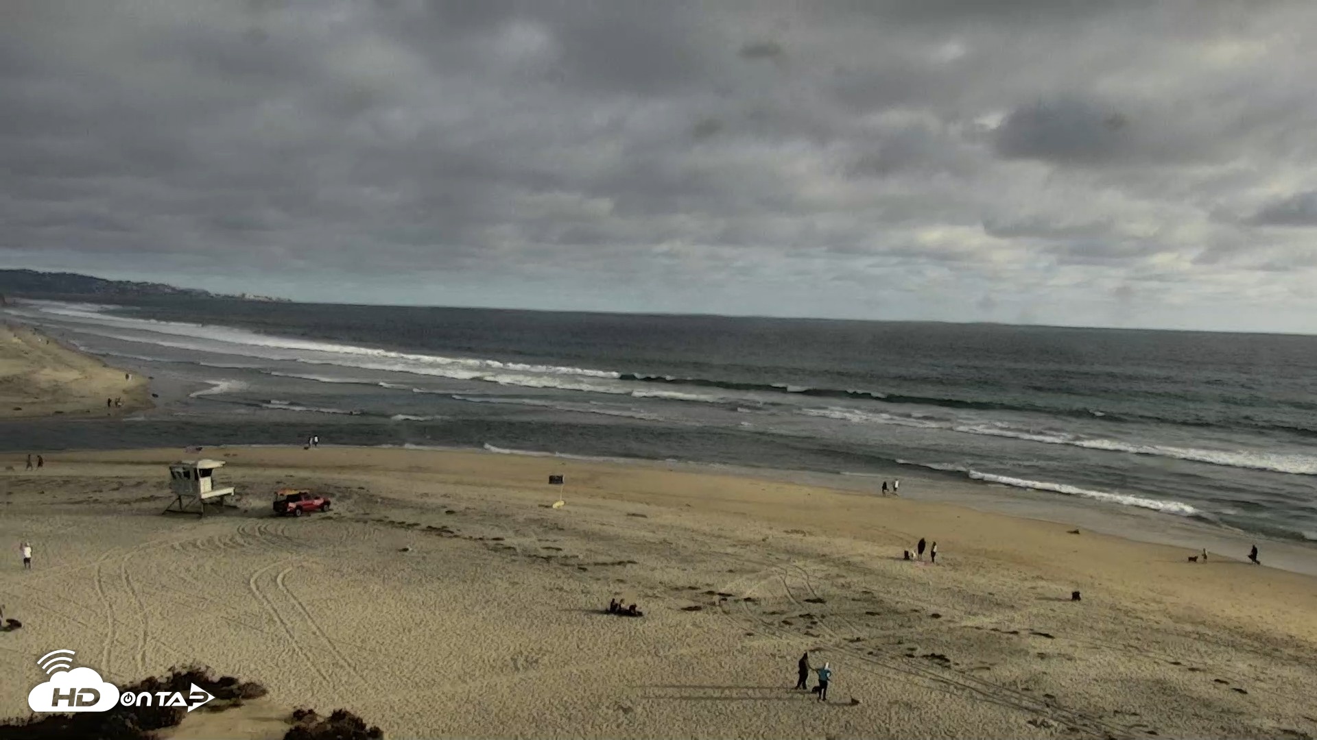 Snapshot of Del Mar Beach North Live Webcam taken Jun 19, 2026, 6:50pm PDT