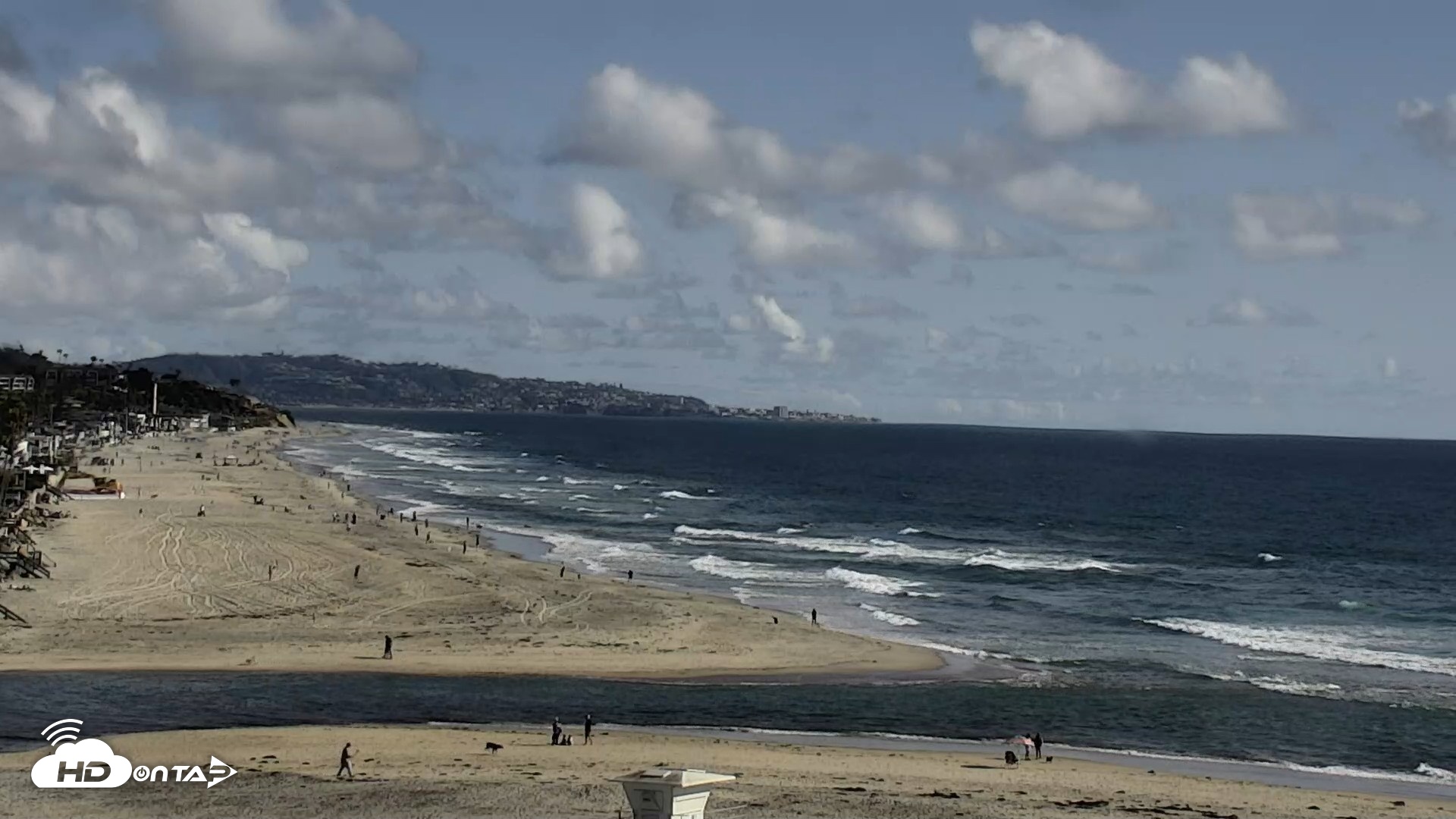 Snapshot of Del Mar Beach North Live Webcam taken Apr 26, 2026, 4:56pm PDT