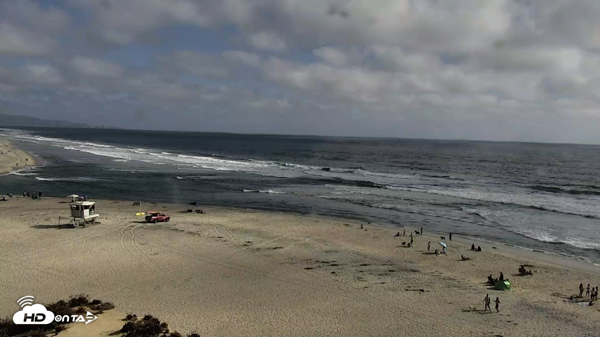 Snapshot of Del Mar Beach North Live Webcam taken Jul 6, 2026, 5:14pm PDT