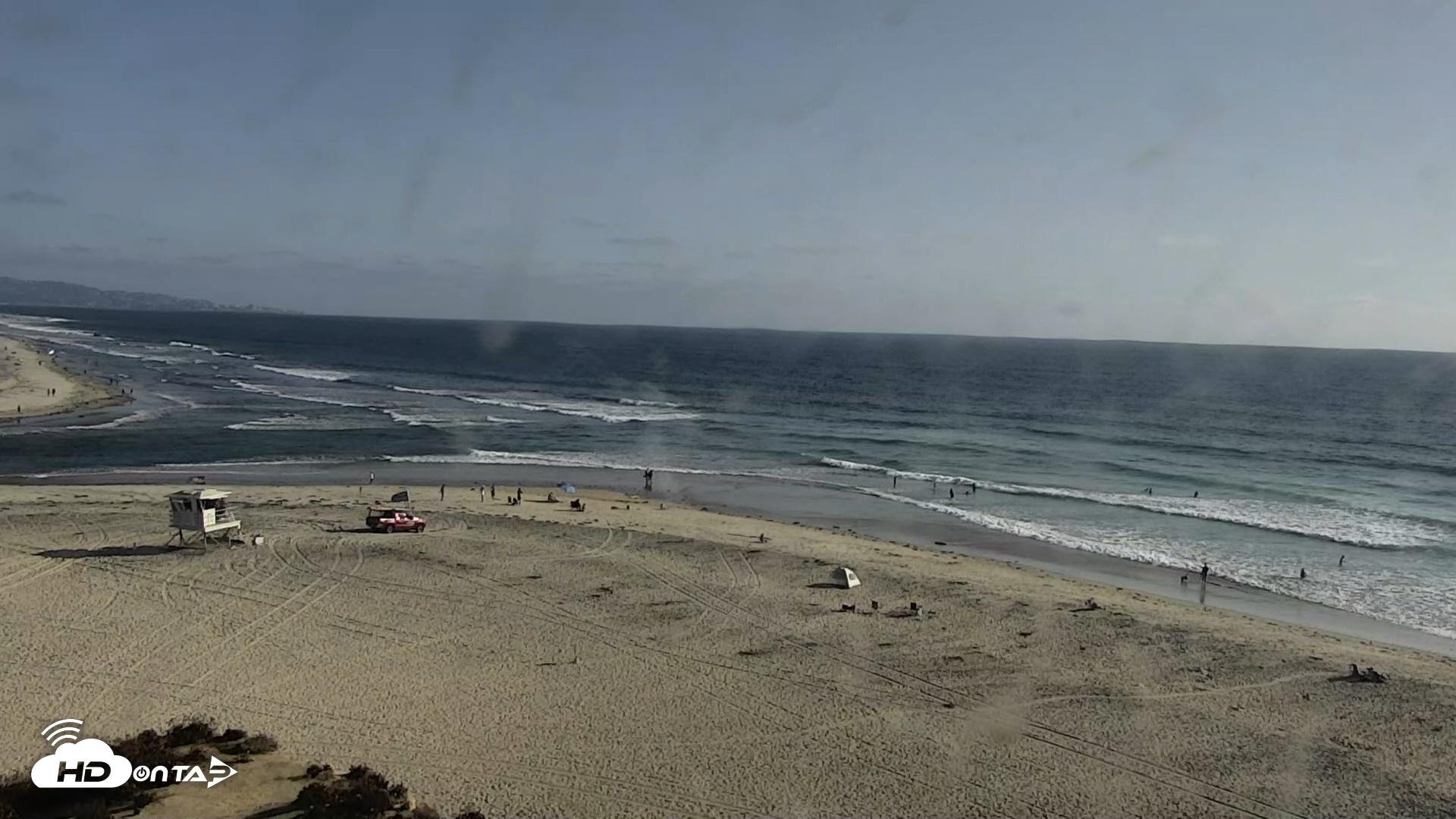 Snapshot of Del Mar Beach North Live Webcam taken Aug 11, 2026, 5:31pm PDT