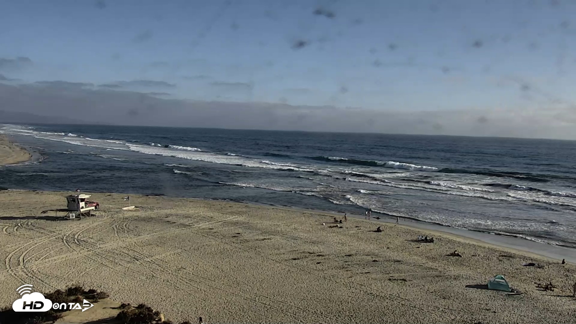 Snapshot of Del Mar Beach North Live Webcam taken Jul 7, 2026, 6:22pm PDT
