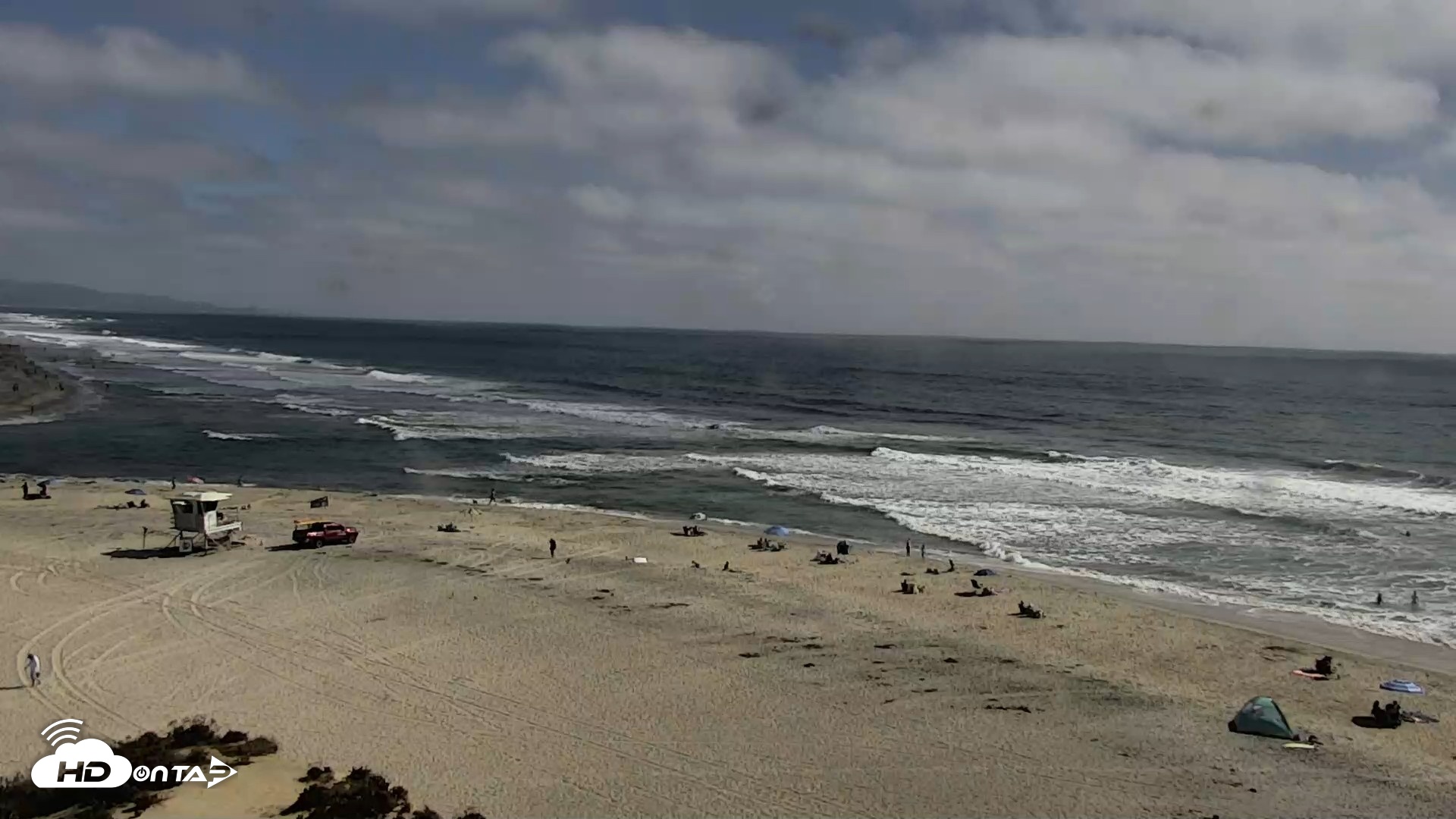 Snapshot of Del Mar Beach North Live Webcam taken Jul 7, 2026, 4:24pm PDT