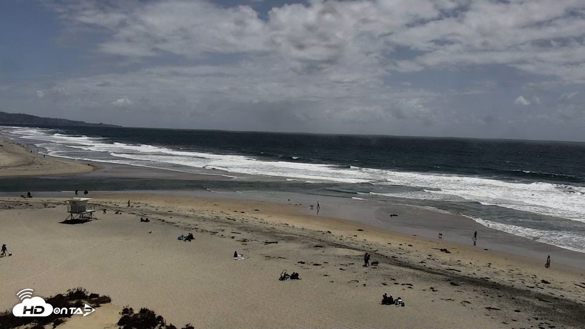 Snapshot of Del Mar Beach North Live Webcam taken May 27, 2026, 2:03pm PDT