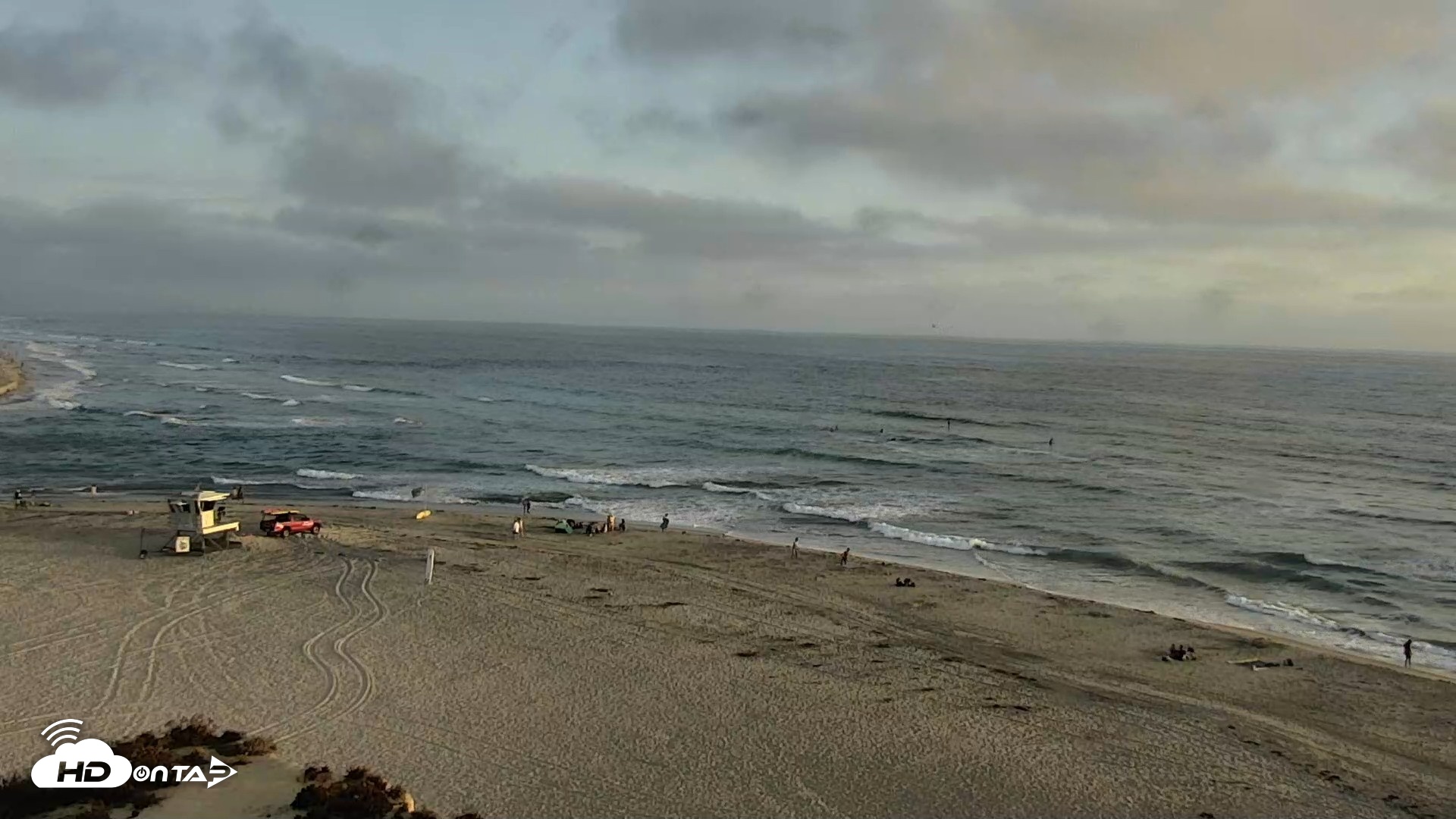 Snapshot of Del Mar Beach North Live Webcam taken Jul 14, 2026, 7:36pm PDT