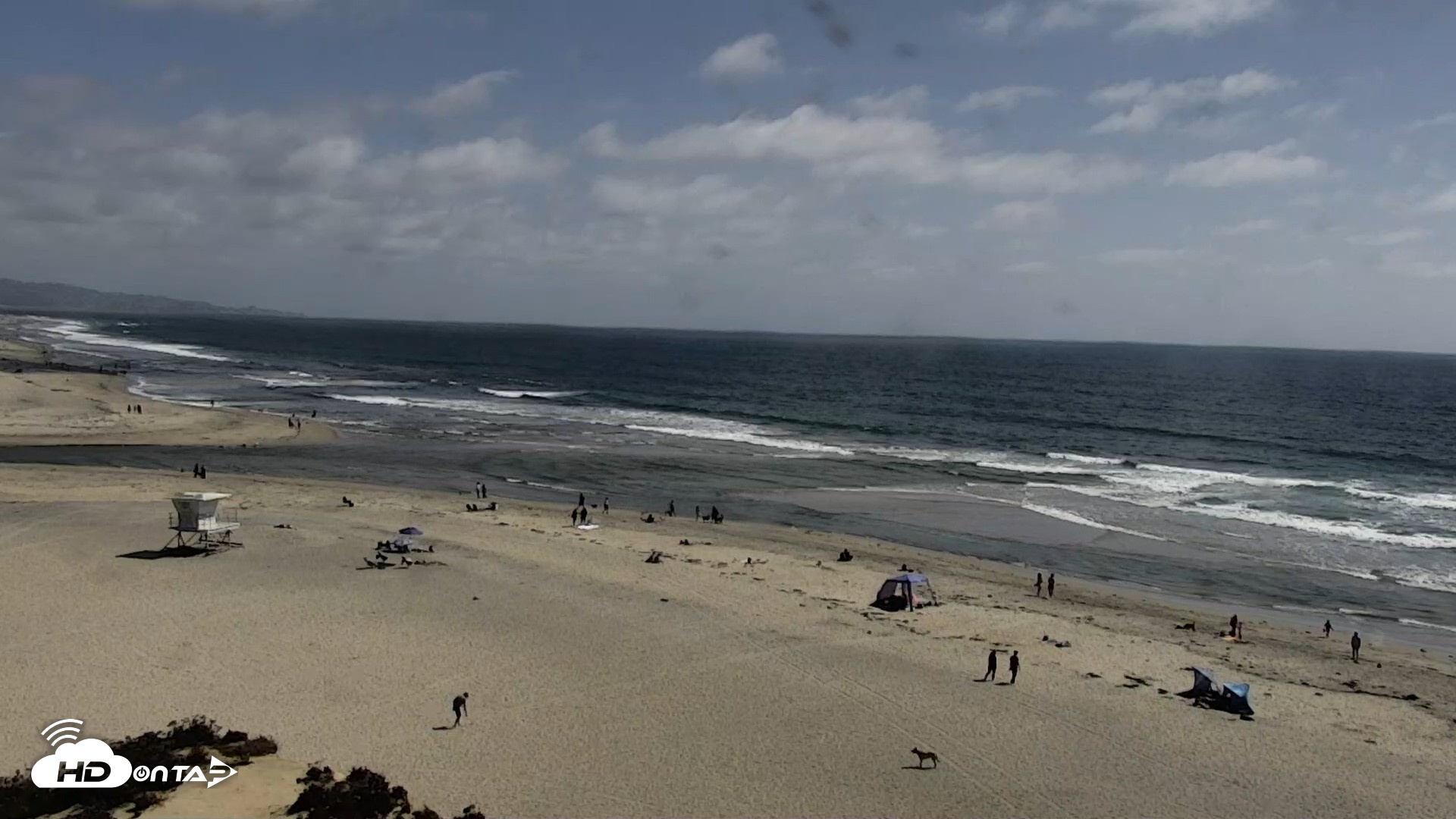 Snapshot of Del Mar Beach North Live Webcam taken May 14, 2026, 3:33pm PDT