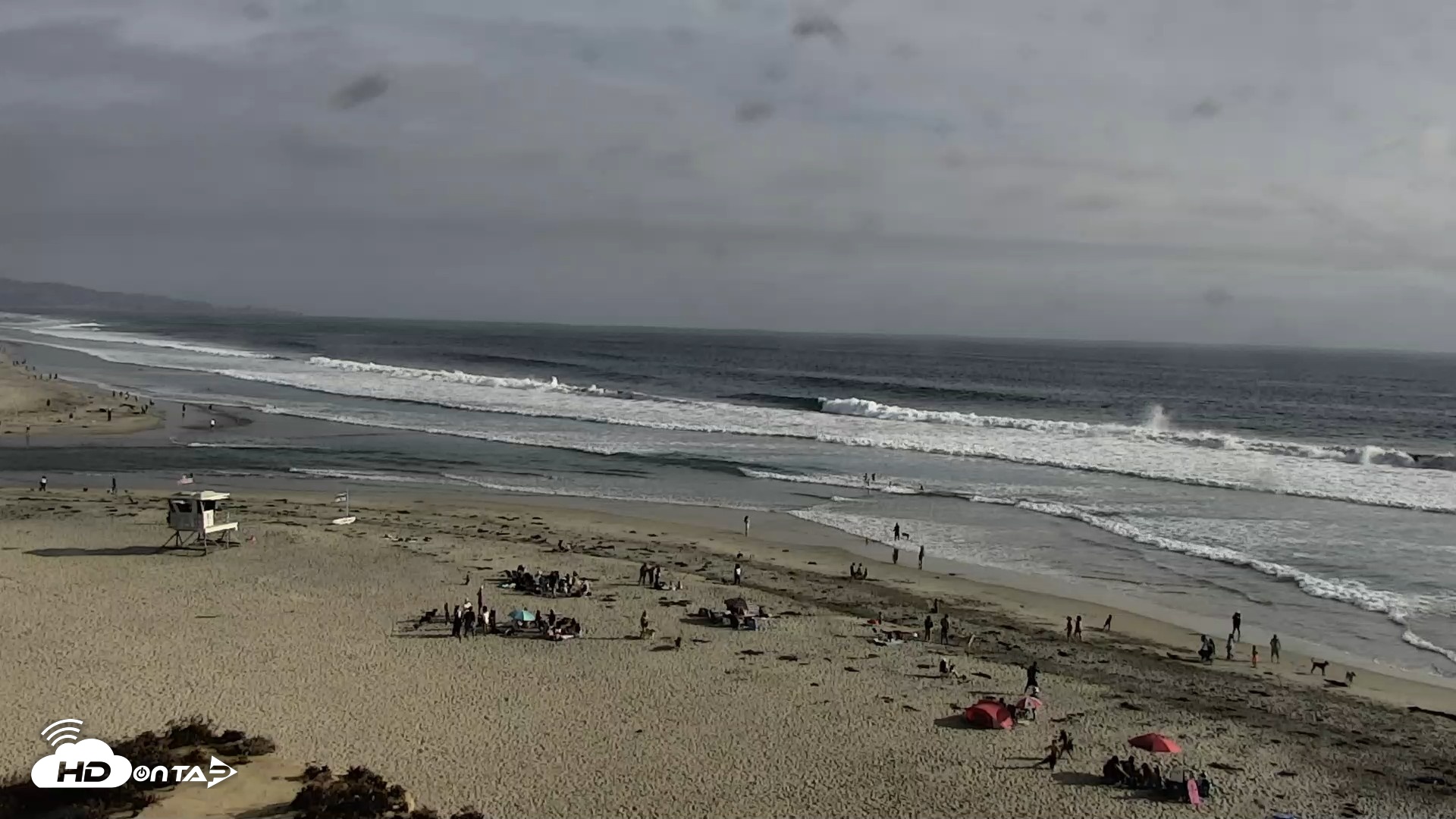 Snapshot of Del Mar Beach North Live Webcam taken Jun 6, 2026, 5:53pm PDT