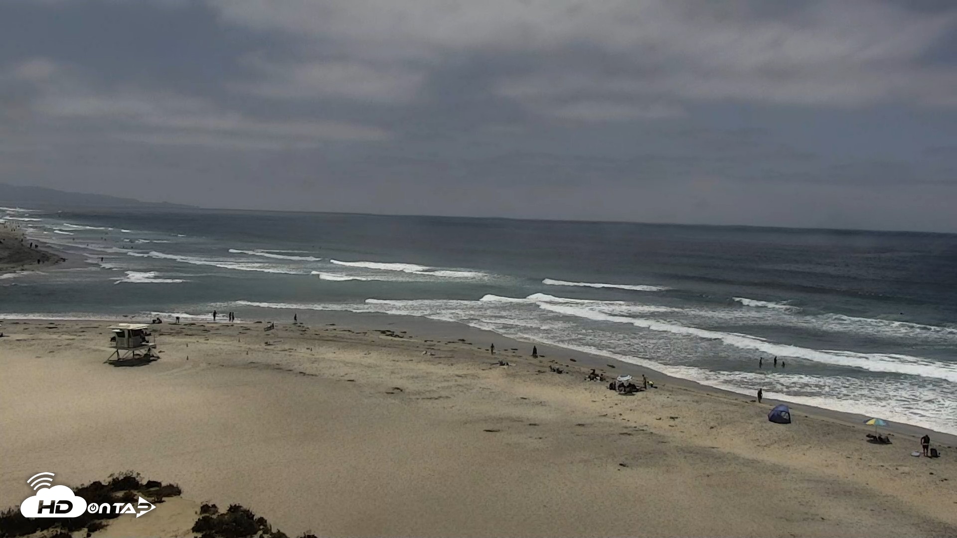 Snapshot of Del Mar Beach North Live Webcam taken Aug 3, 2026, 12:42pm PDT