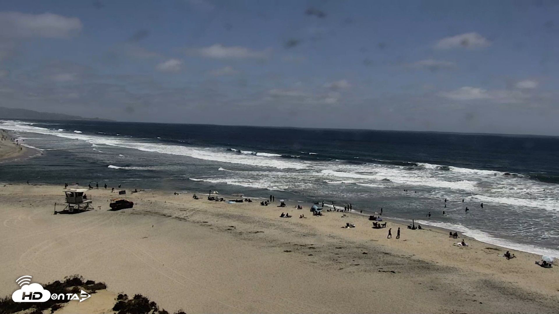 Snapshot of Del Mar Beach North Live Webcam taken Jul 7, 2026, 2:07pm PDT