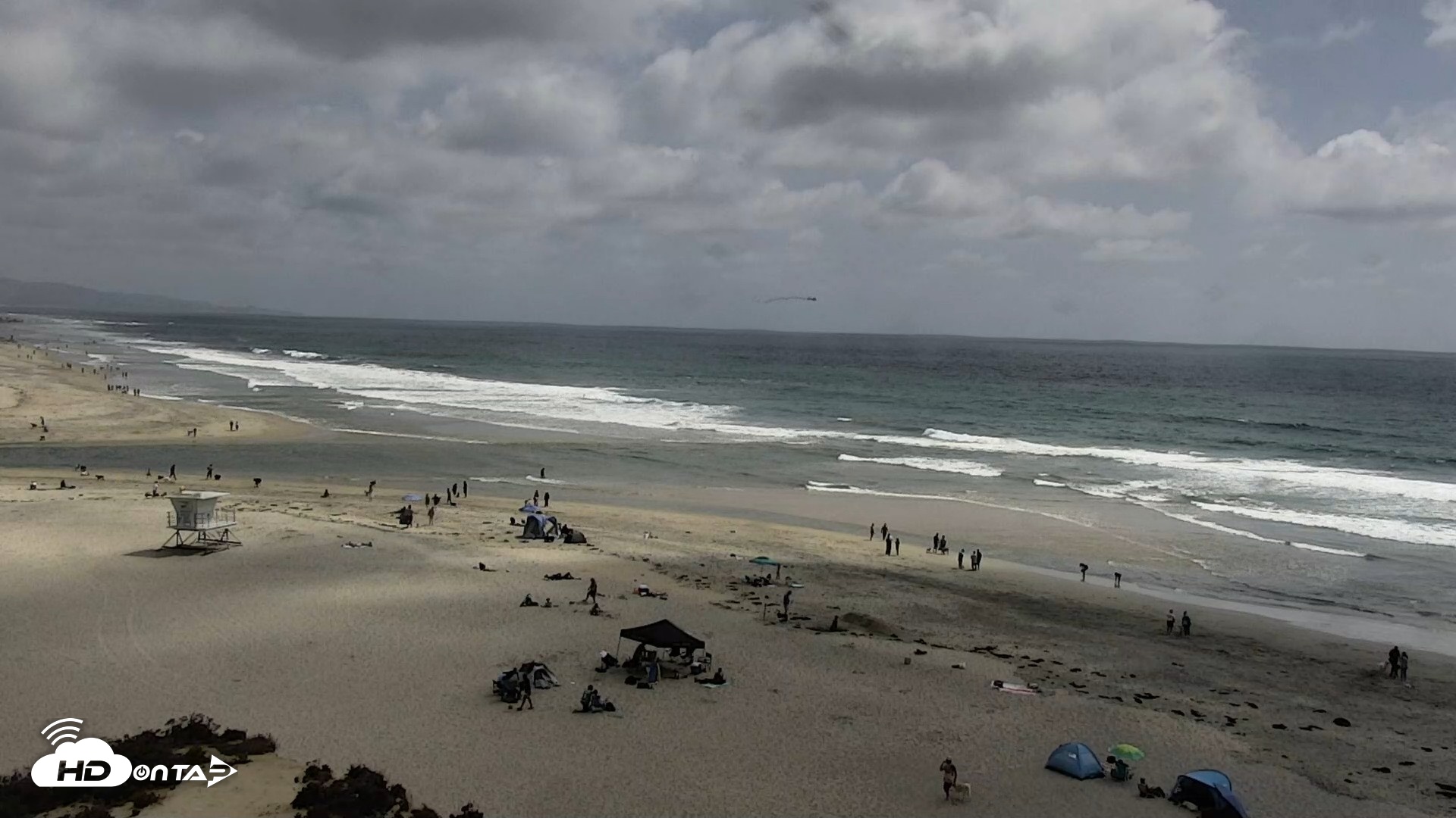 Snapshot of Del Mar Beach North Live Webcam taken May 16, 2026, 3:11pm PDT