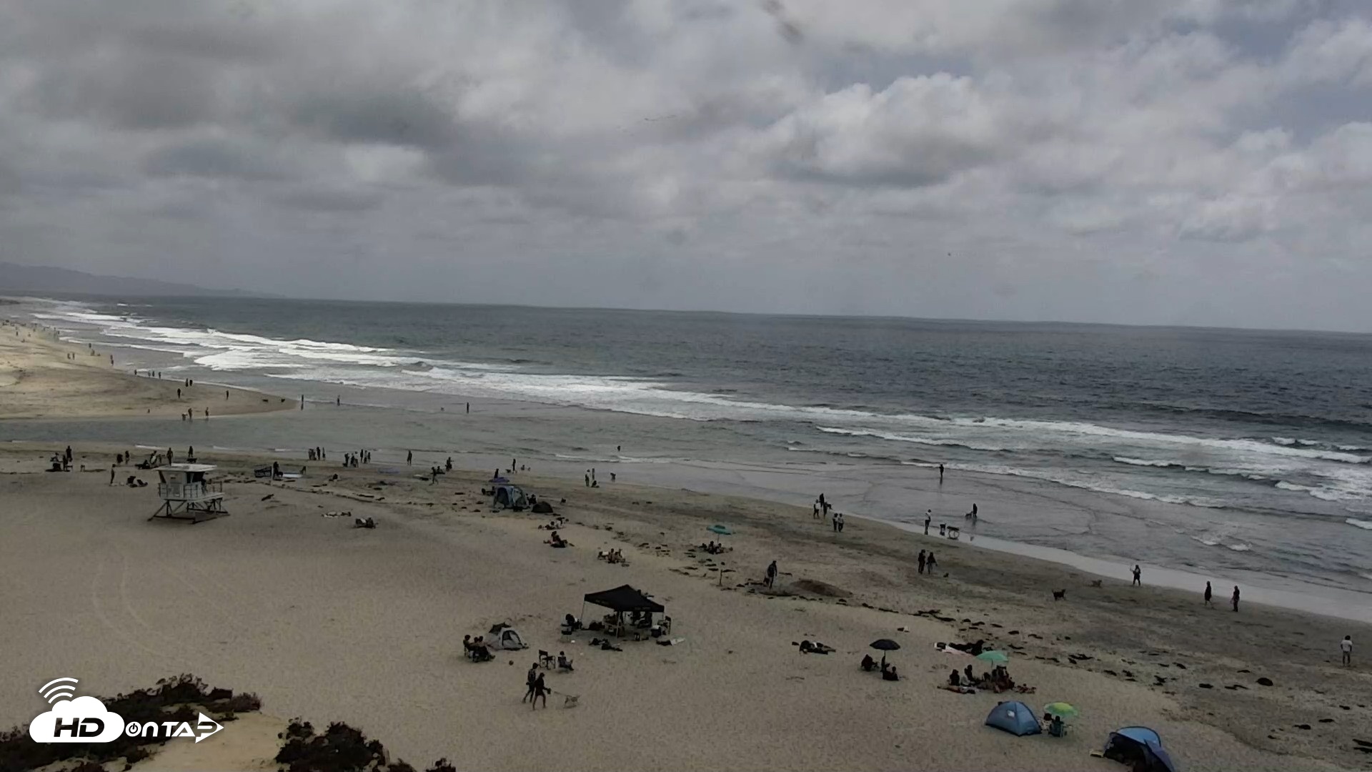 Snapshot of Del Mar Beach North Live Webcam taken May 16, 2026, 2:26pm PDT