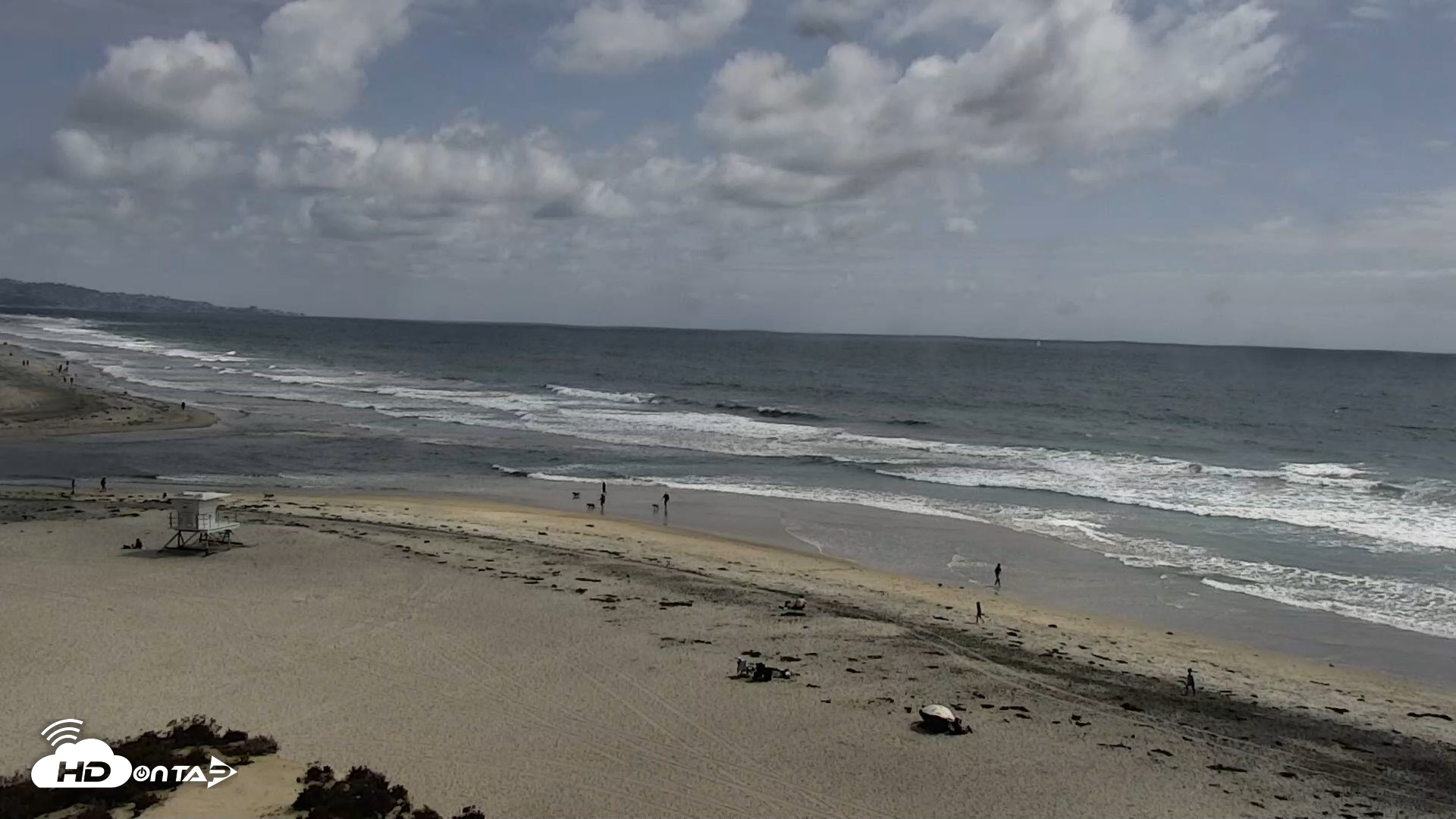 Snapshot of Del Mar Beach North Live Webcam taken May 26, 2026, 3:27pm PDT