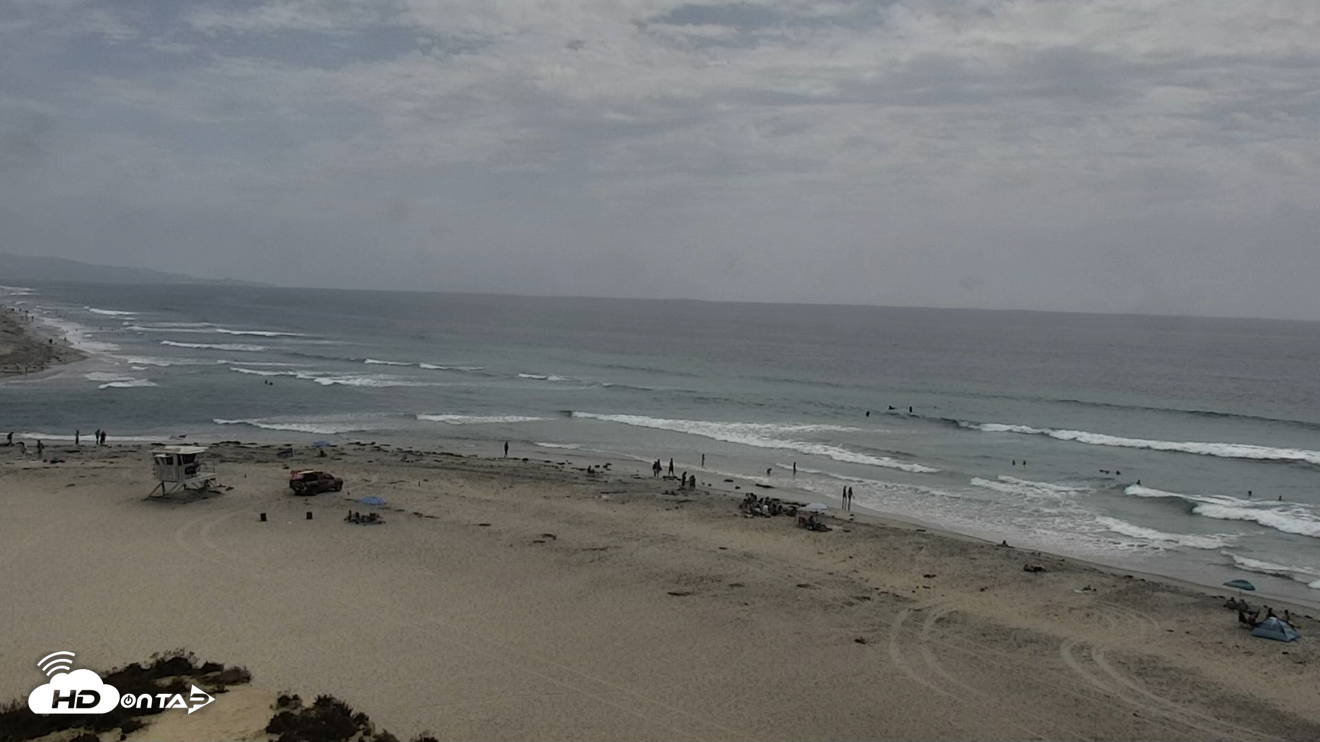 Snapshot of Del Mar Beach North Live Webcam taken Aug 5, 2026, 2:34pm PDT