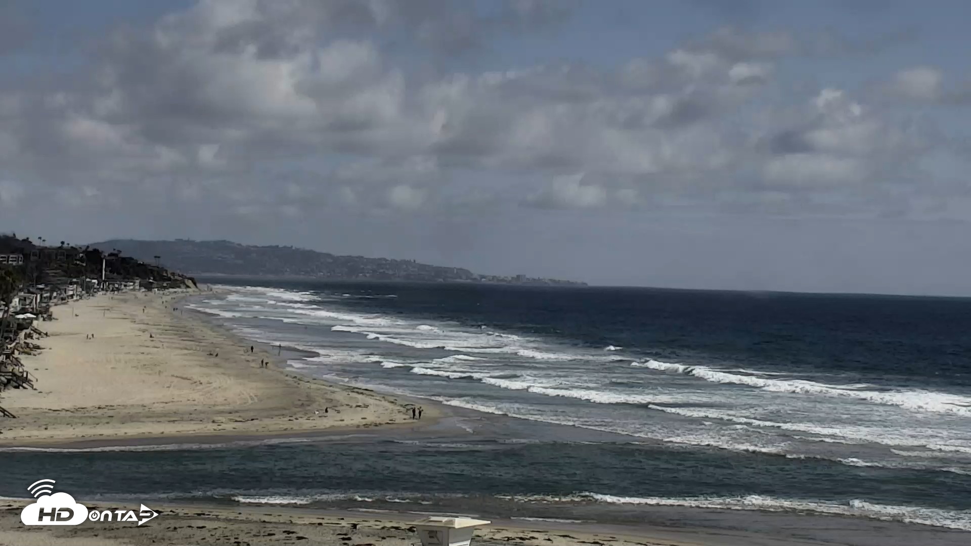 Snapshot of Del Mar Beach North Live Webcam taken May 26, 2026, 4:08pm PDT