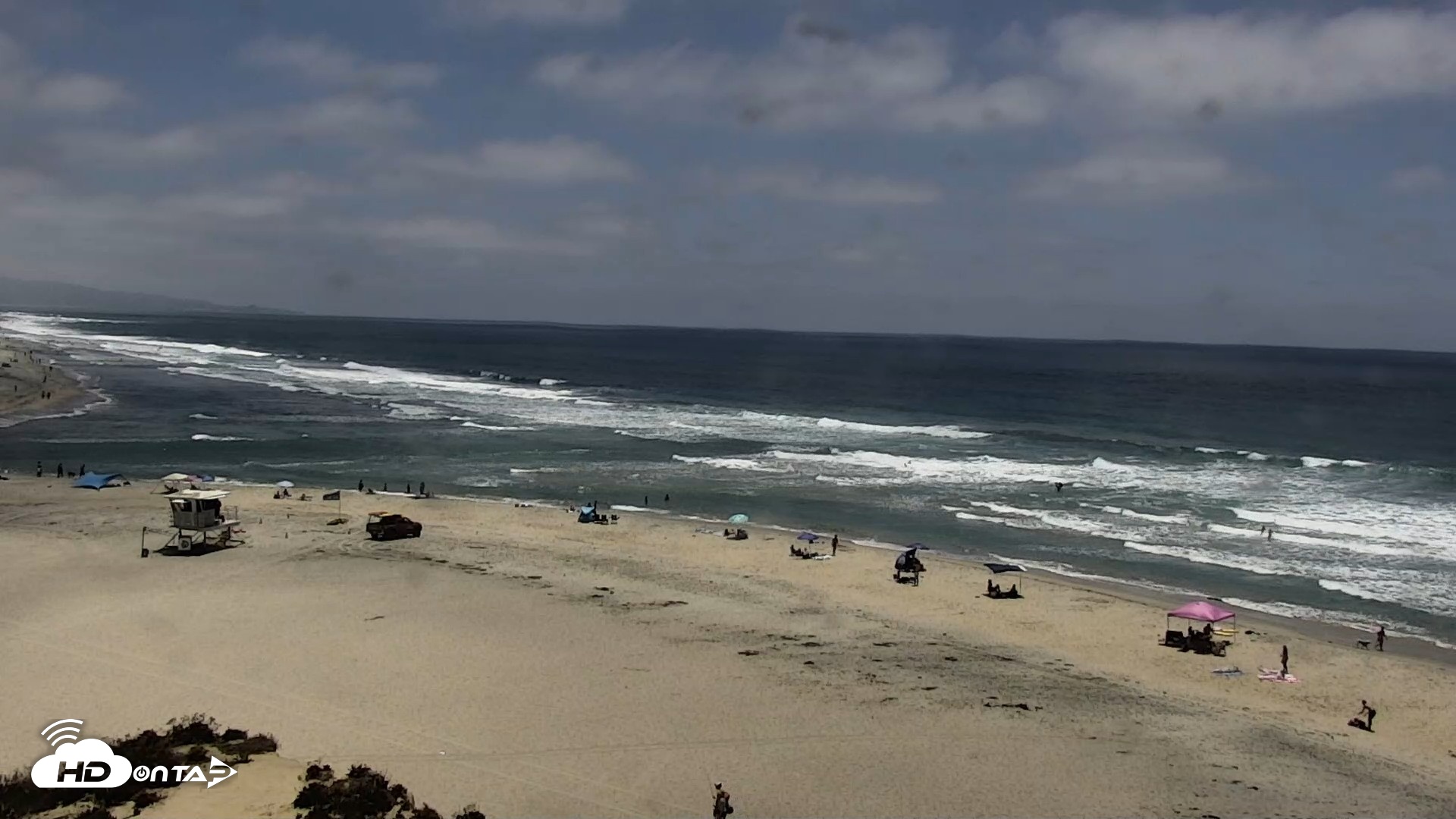 Snapshot of Del Mar Beach North Live Webcam taken Jul 6, 2026, 1:37pm PDT