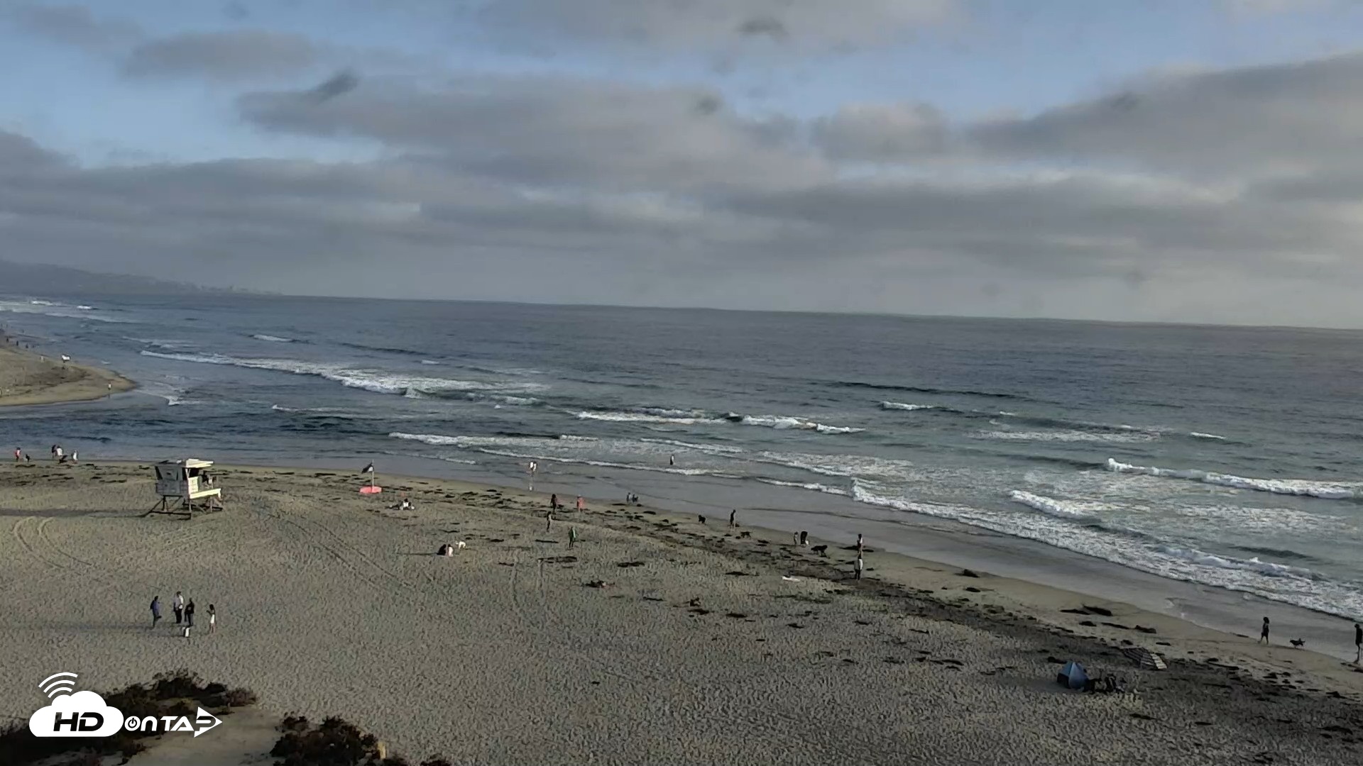Snapshot of Del Mar Beach North Live Webcam taken Jun 9, 2026, 6:55pm PDT