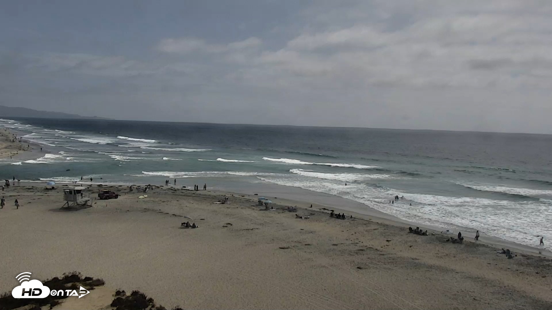 Snapshot of Del Mar Beach North Live Webcam taken Aug 4, 2026, 2:54pm PDT